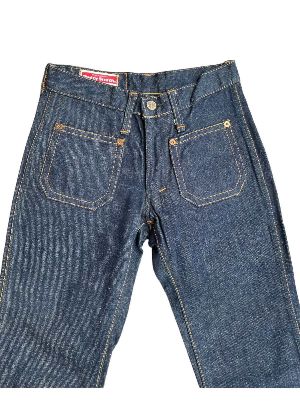 If Six Was Nine Flare Betty Smith Low Rise Bootcut Jeans Size 25" / US 0 / IT 36 - 3 Thumbnail