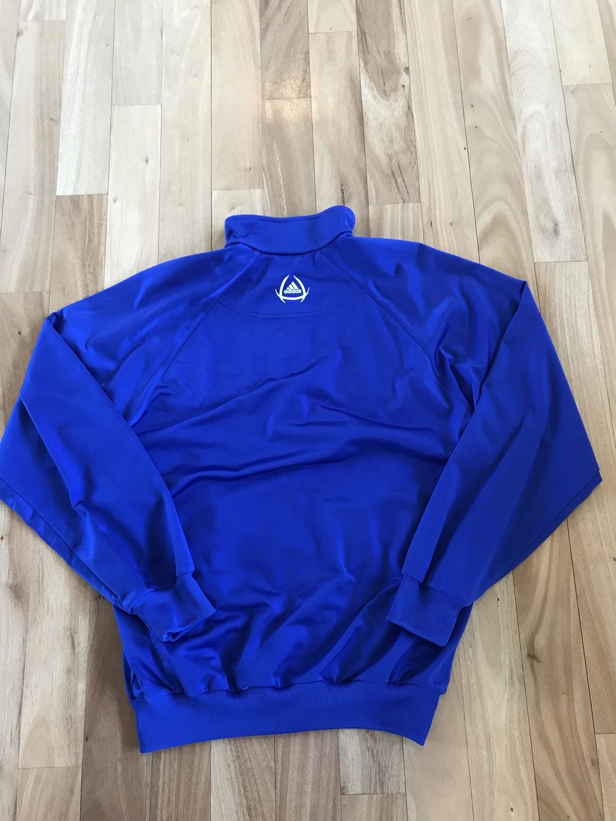 Adidas × Vintage Adidas Vintage Blue Zip-Up Sweatshirt Size US S / EU 44-46 / 1 - 4 Thumbnail