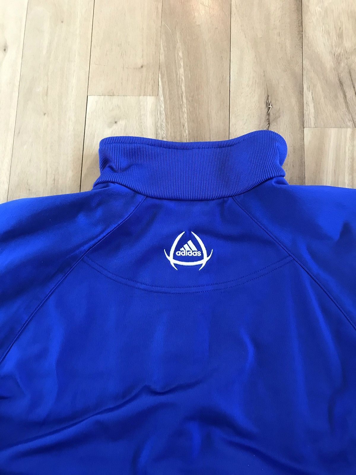 Adidas × Vintage Adidas Vintage Blue Zip-Up Sweatshirt Size US S / EU 44-46 / 1 - 5 Thumbnail