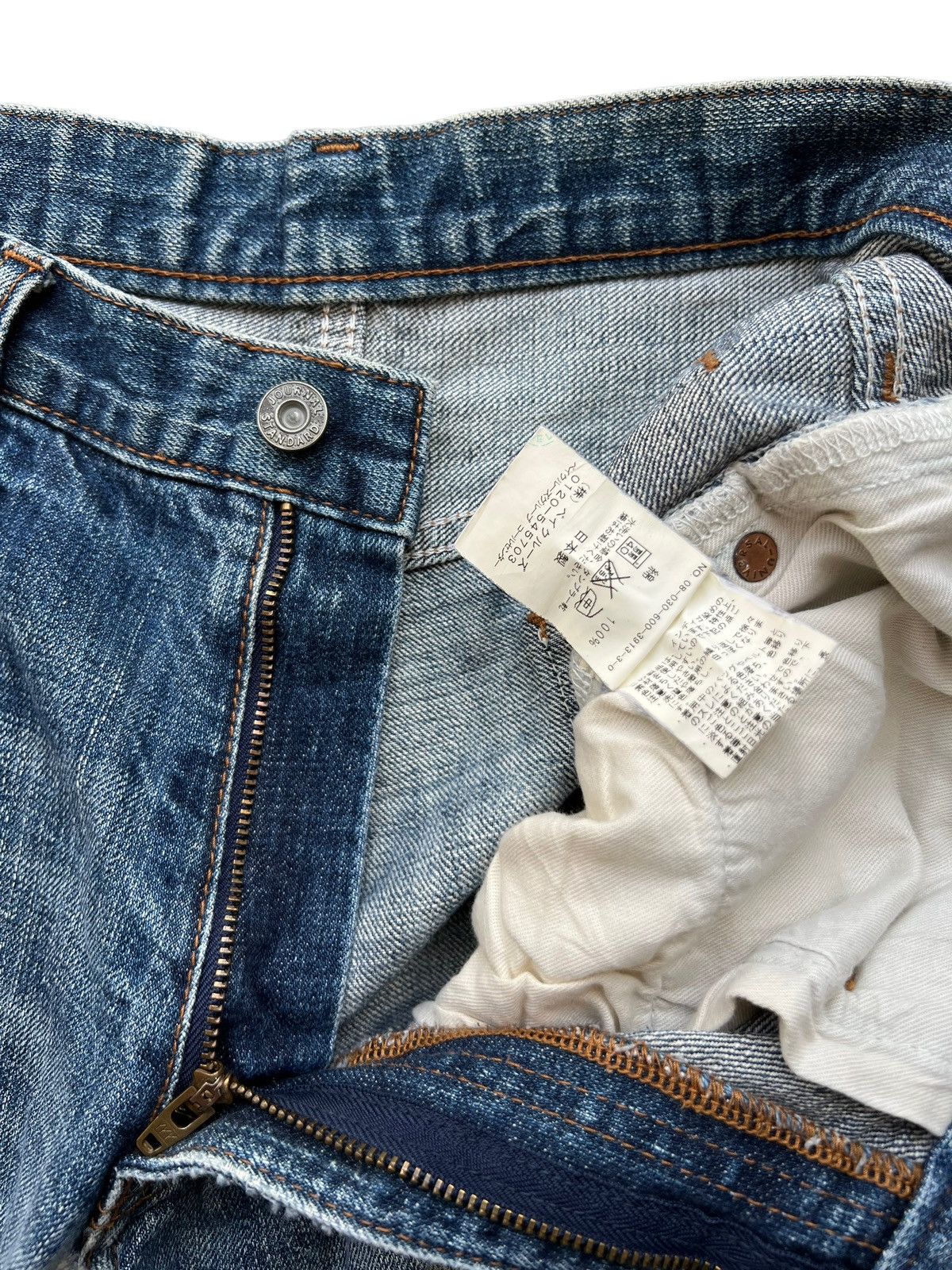 Japanese Brand × Journal Standard Journal Standard Japan Faded Straight Cut Denim Jeans 33x32 Size US 33 - 14 Thumbnail
