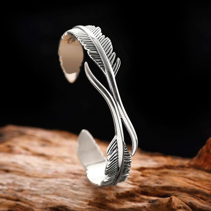 Jewelry Creative Feather Bracelet Size ONE SIZE - 1 Thumbnail