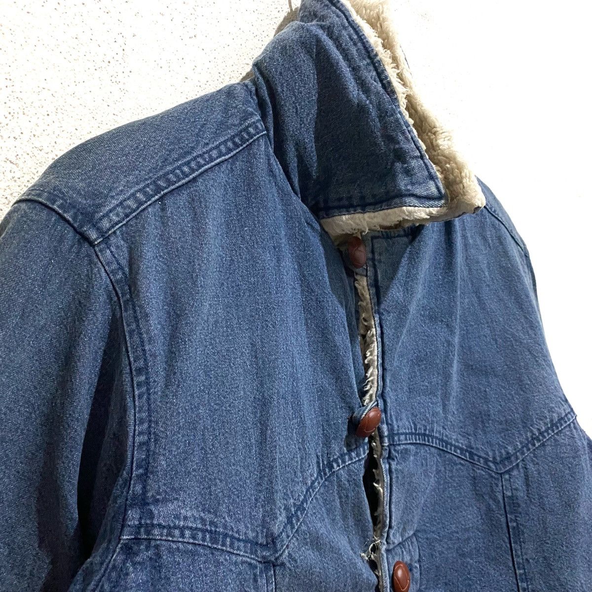 Fiorucci Vintage FIORUCCI ITALY safety Jeans Winter Jacket Sherpa Size US M / EU 48-50 / 2 - 2 Thumbnail