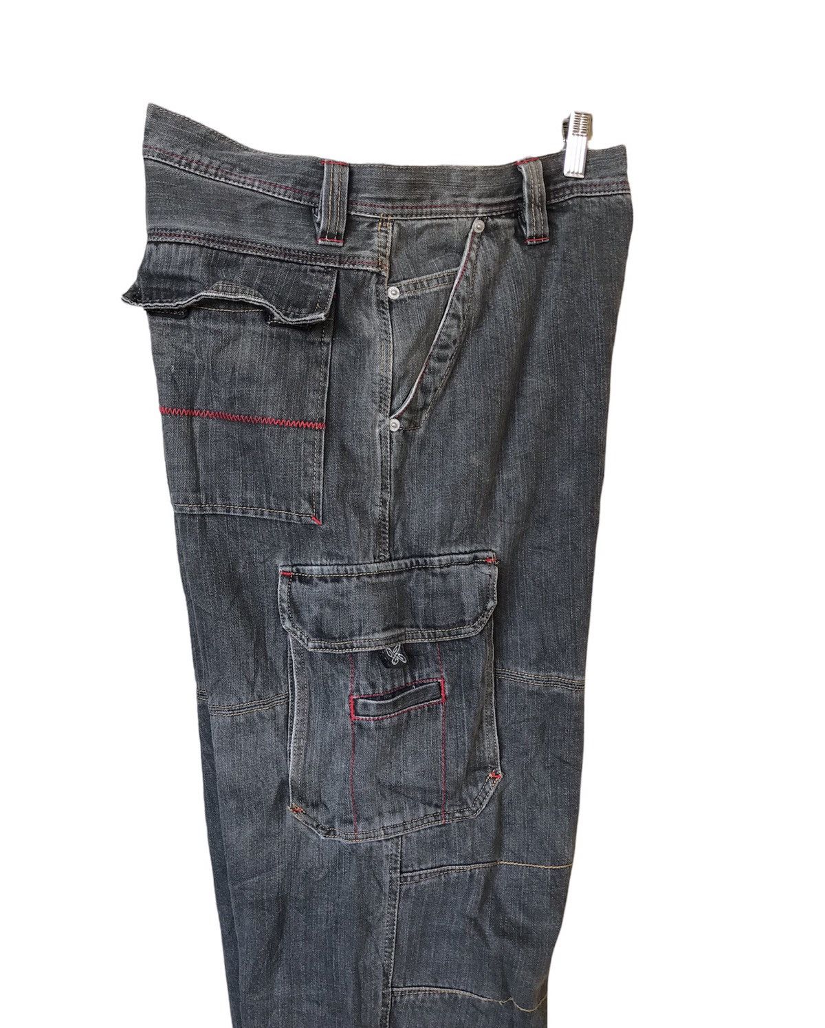 Vintage Vintage Piko Hawaiian Distressed Denim Loose Cut Cargo Pants Size US 33 - 3 Thumbnail