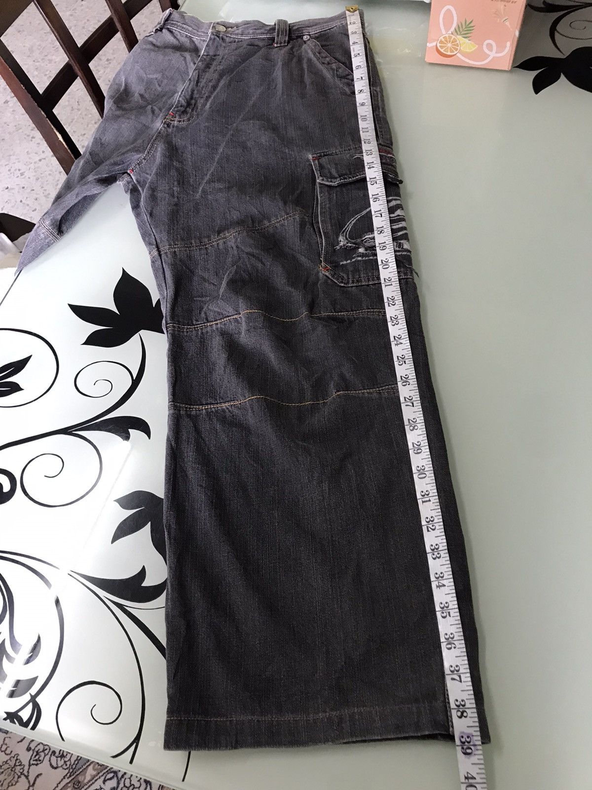 Vintage Vintage Piko Hawaiian Distressed Denim Loose Cut Cargo Pants Size US 33 - 21 Thumbnail