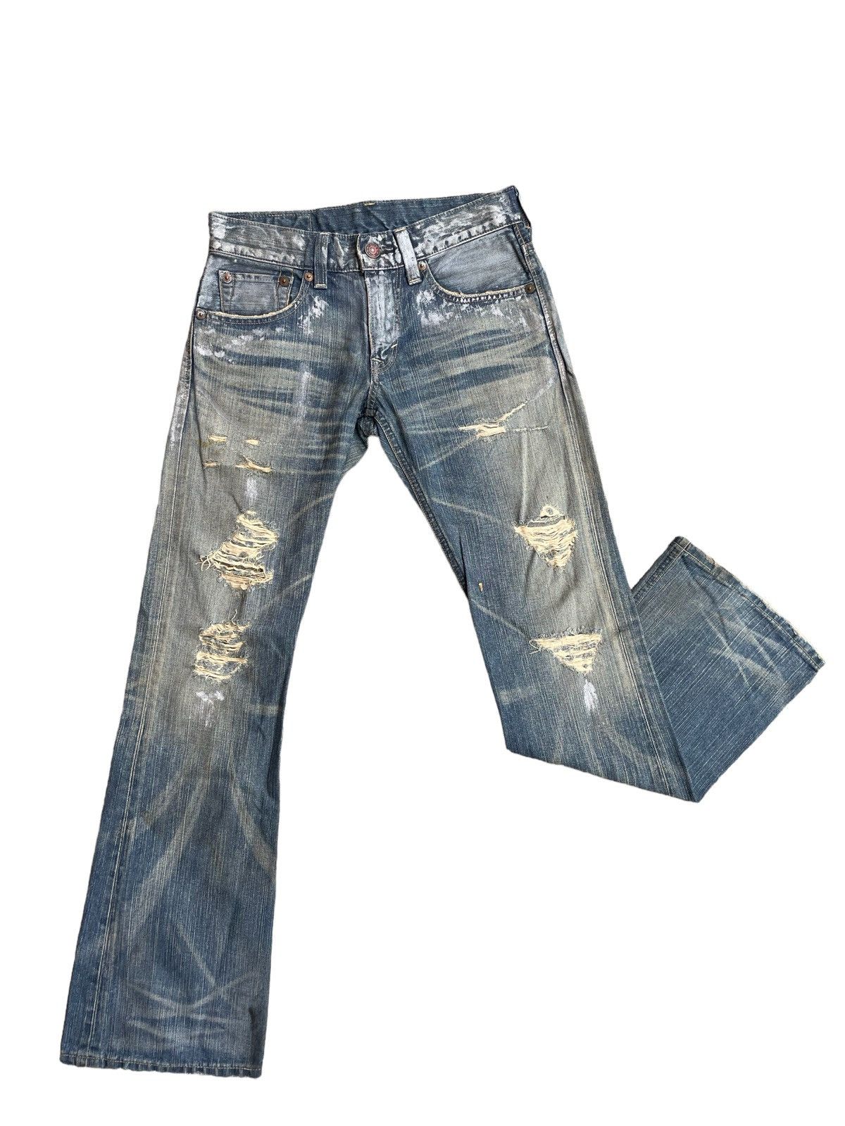 Edwin Edwin Distressed denim Flare Jeans Size US 30 / EU 46 - 1 Thumbnail