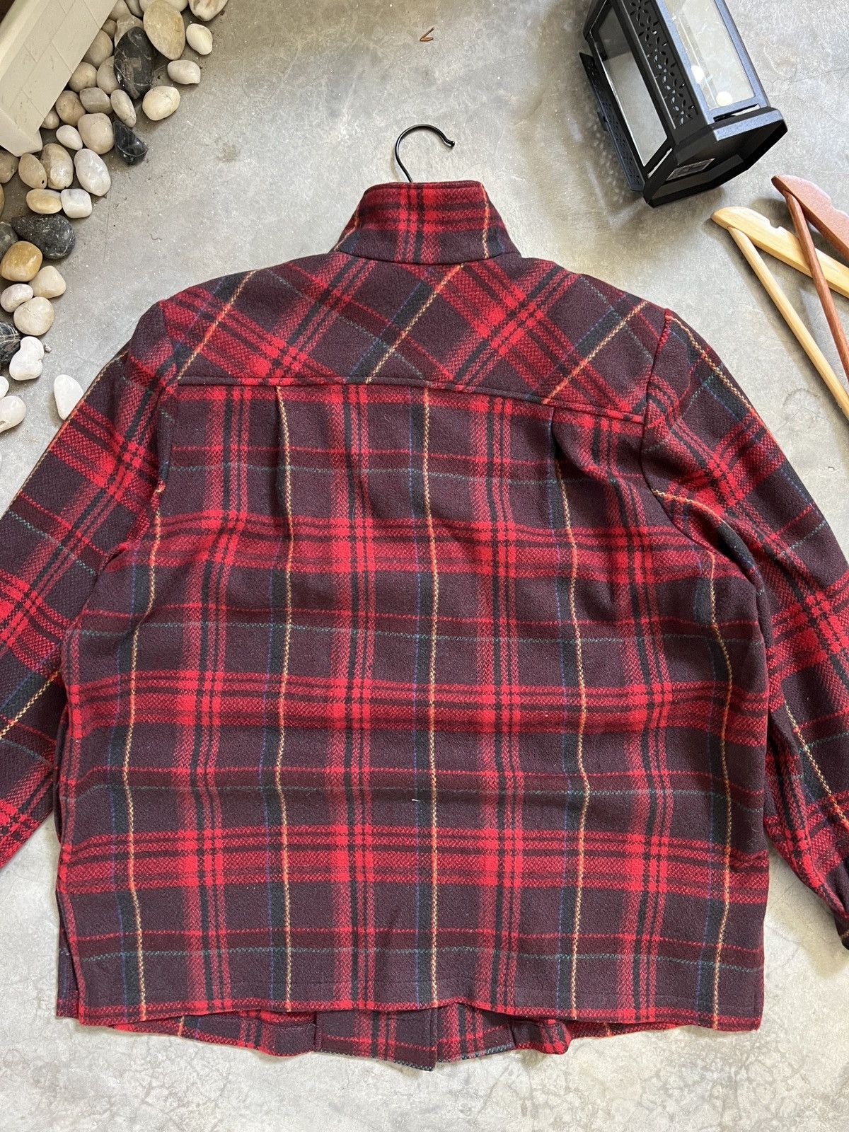 Flannel × Japanese Brand × Vintage RARE 🔥 Wool Plaid Flannel Warmth Jacket Size US M / EU 48-50 / 2 - 6 Thumbnail