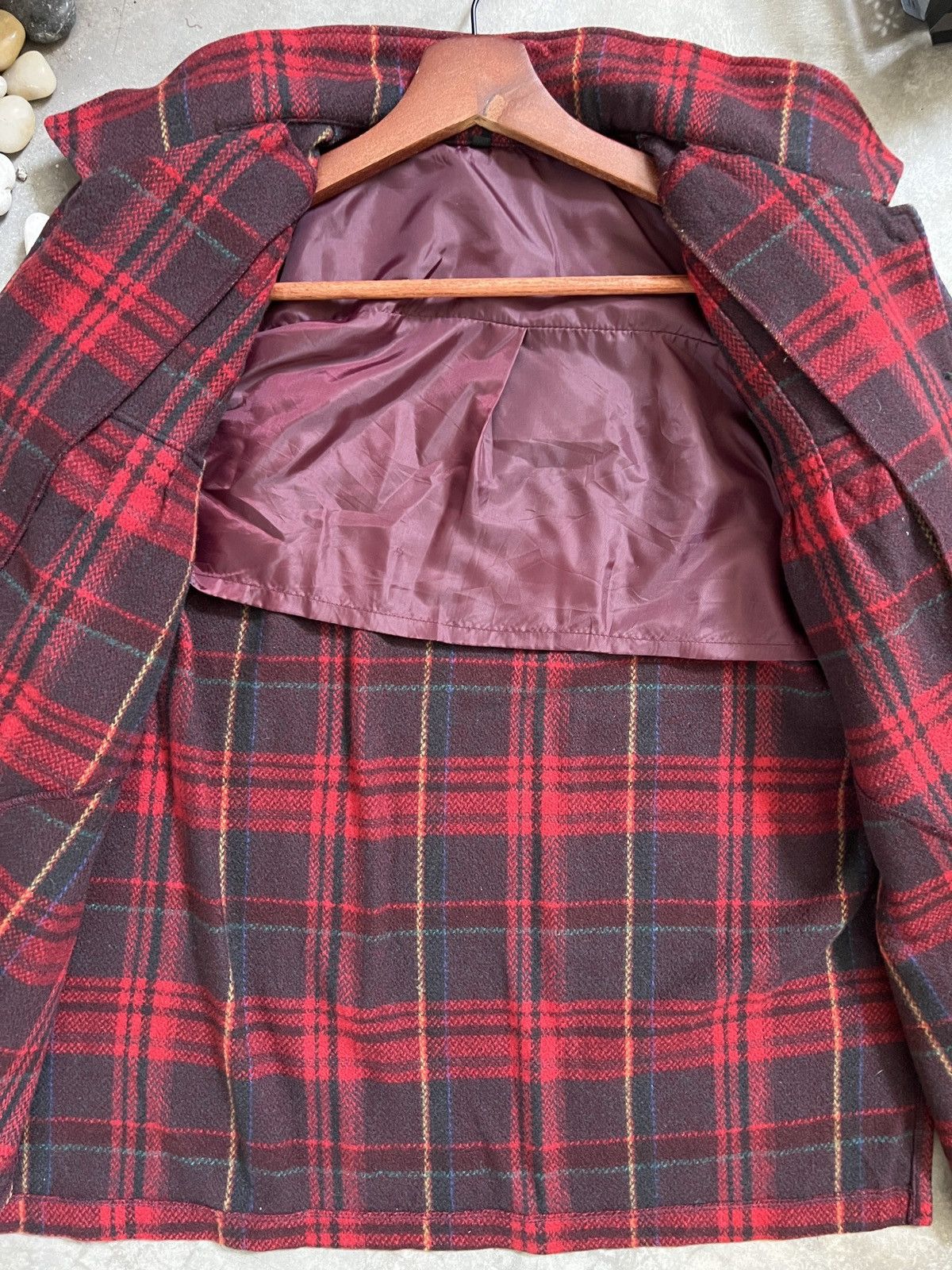 Flannel × Japanese Brand × Vintage RARE 🔥 Wool Plaid Flannel Warmth Jacket Size US M / EU 48-50 / 2 - 12 Thumbnail