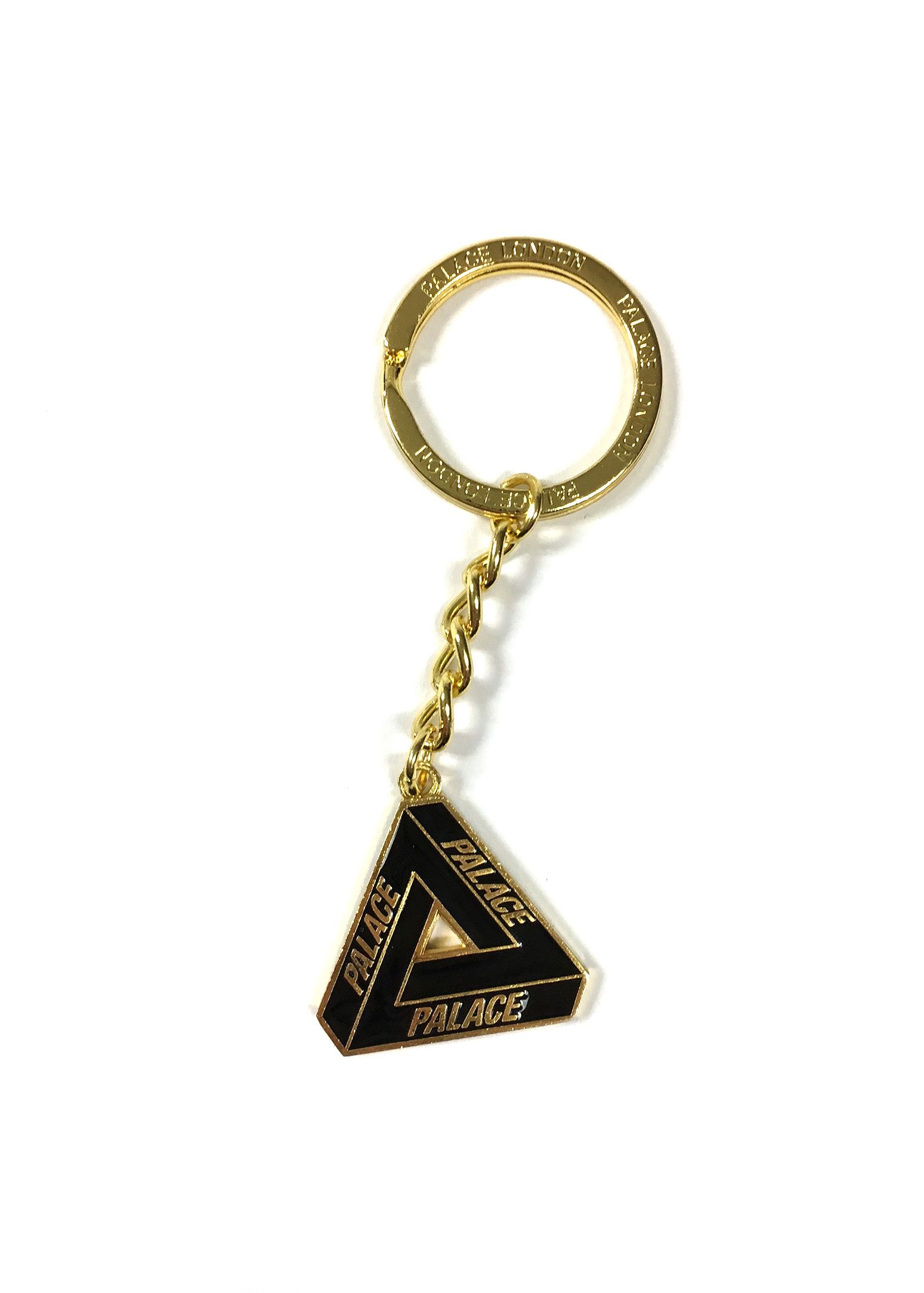 Palace Palace Skateboards Gold Black Tri Ferg Keychain With Box