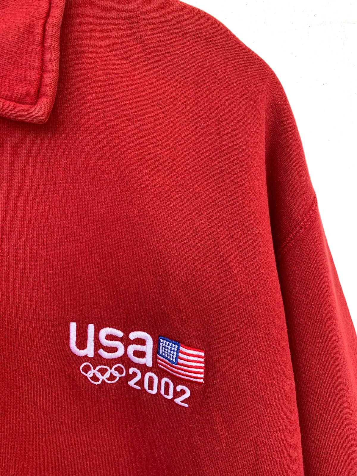 Roots Vintage Half zipper neck Sweatshirt USA OLYMPIC TEAM. Size US L / EU 52-54 / 3 - 7 Thumbnail