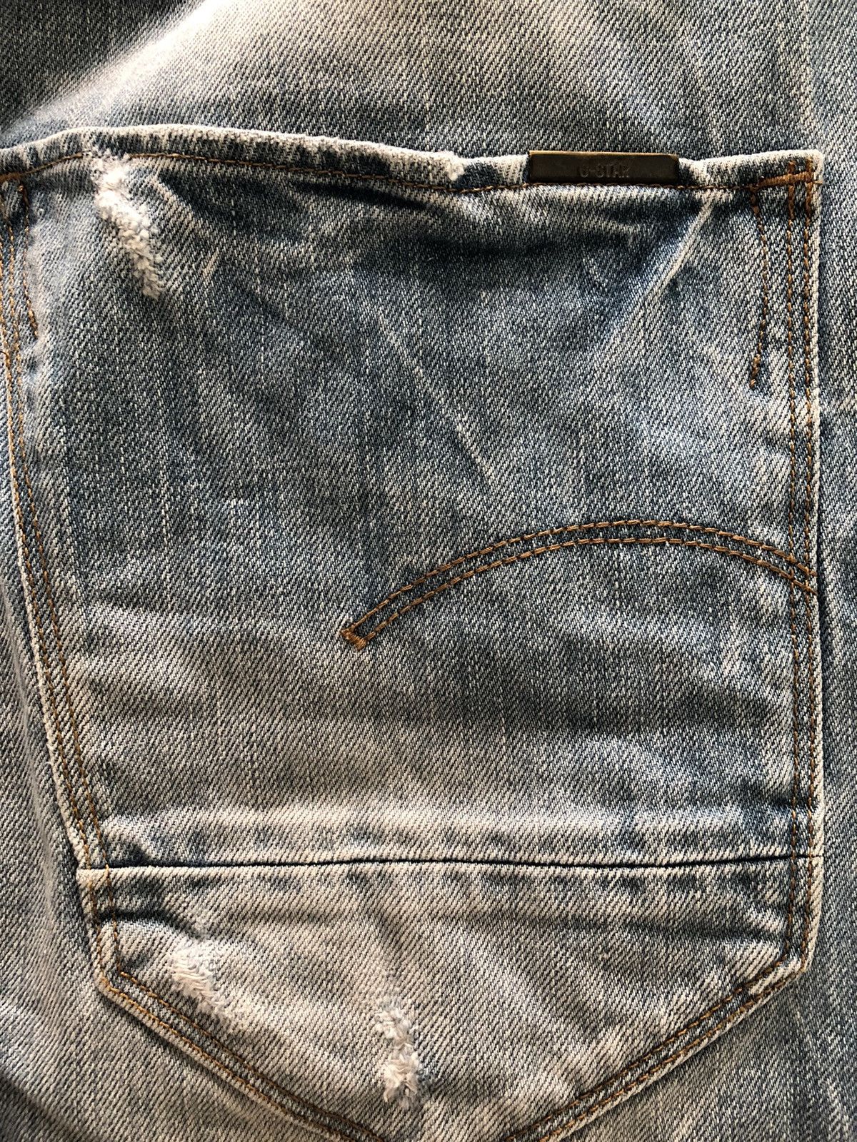 G-Star G-Star Raw Distressed Denim Shorts Size US 32 / EU 48 - 8 Thumbnail
