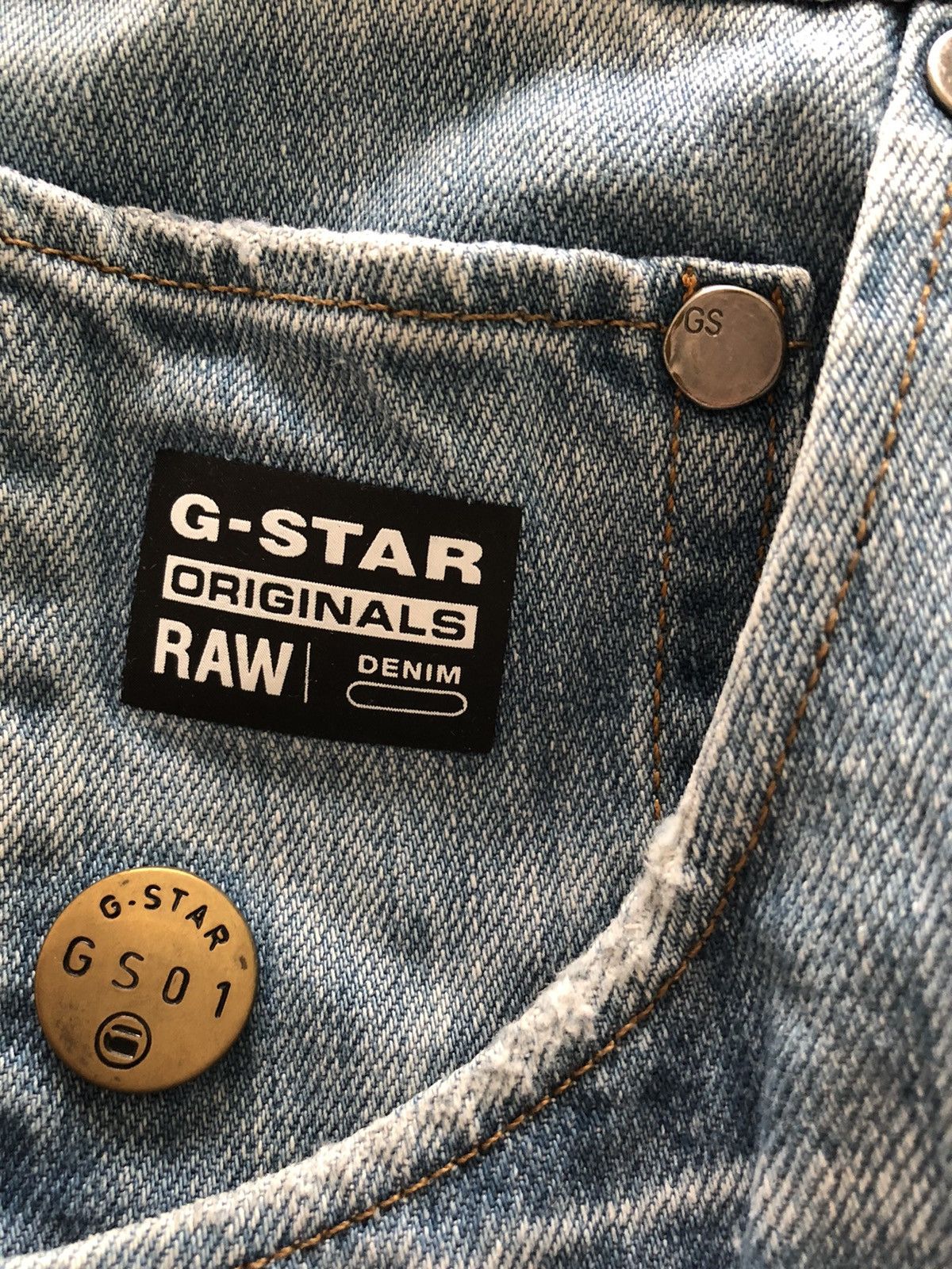 G-Star G-Star Raw Distressed Denim Shorts Size US 32 / EU 48 - 3 Thumbnail