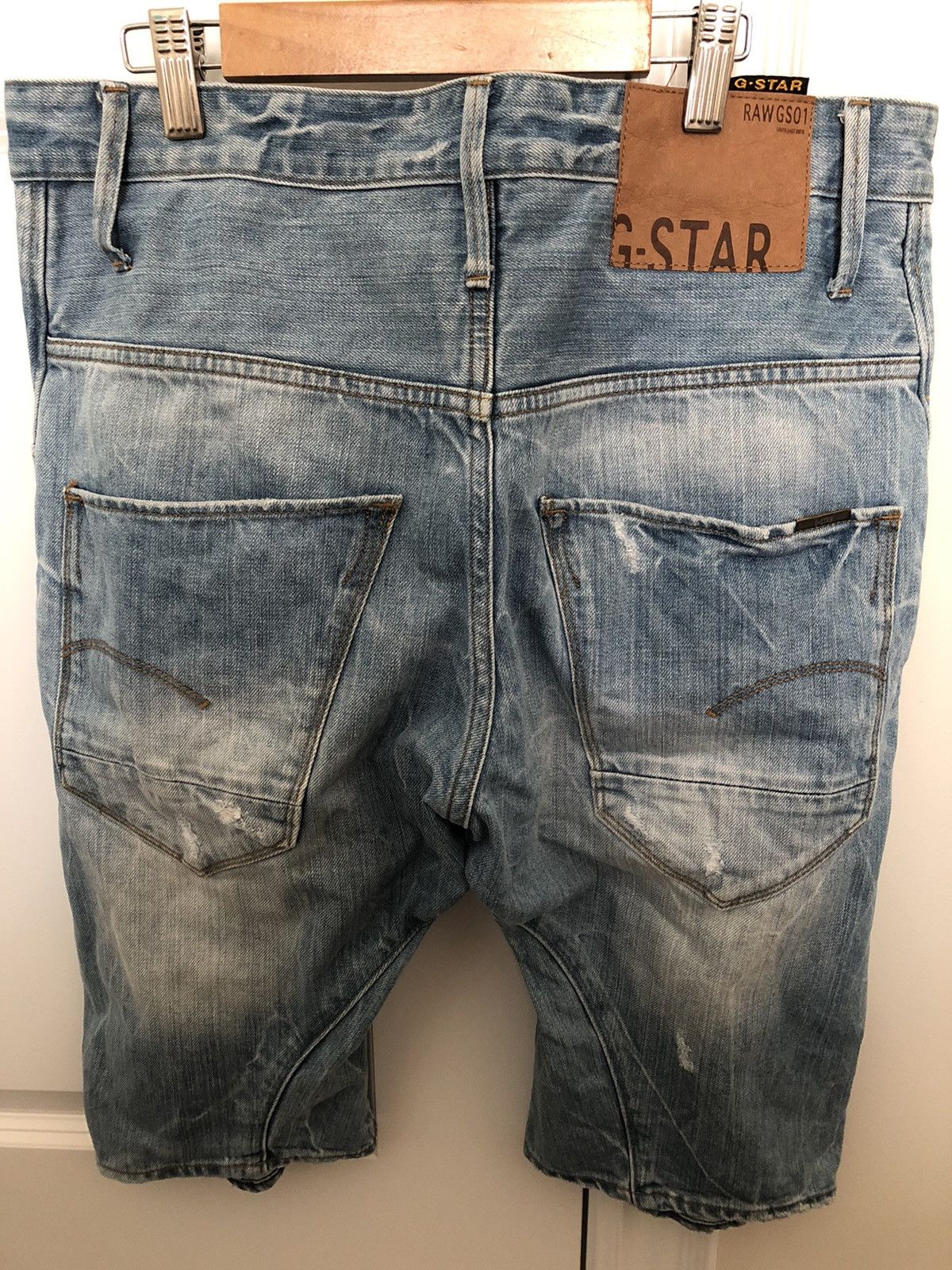 G-Star G-Star Raw Distressed Denim Shorts Size US 32 / EU 48 - 2 Thumbnail