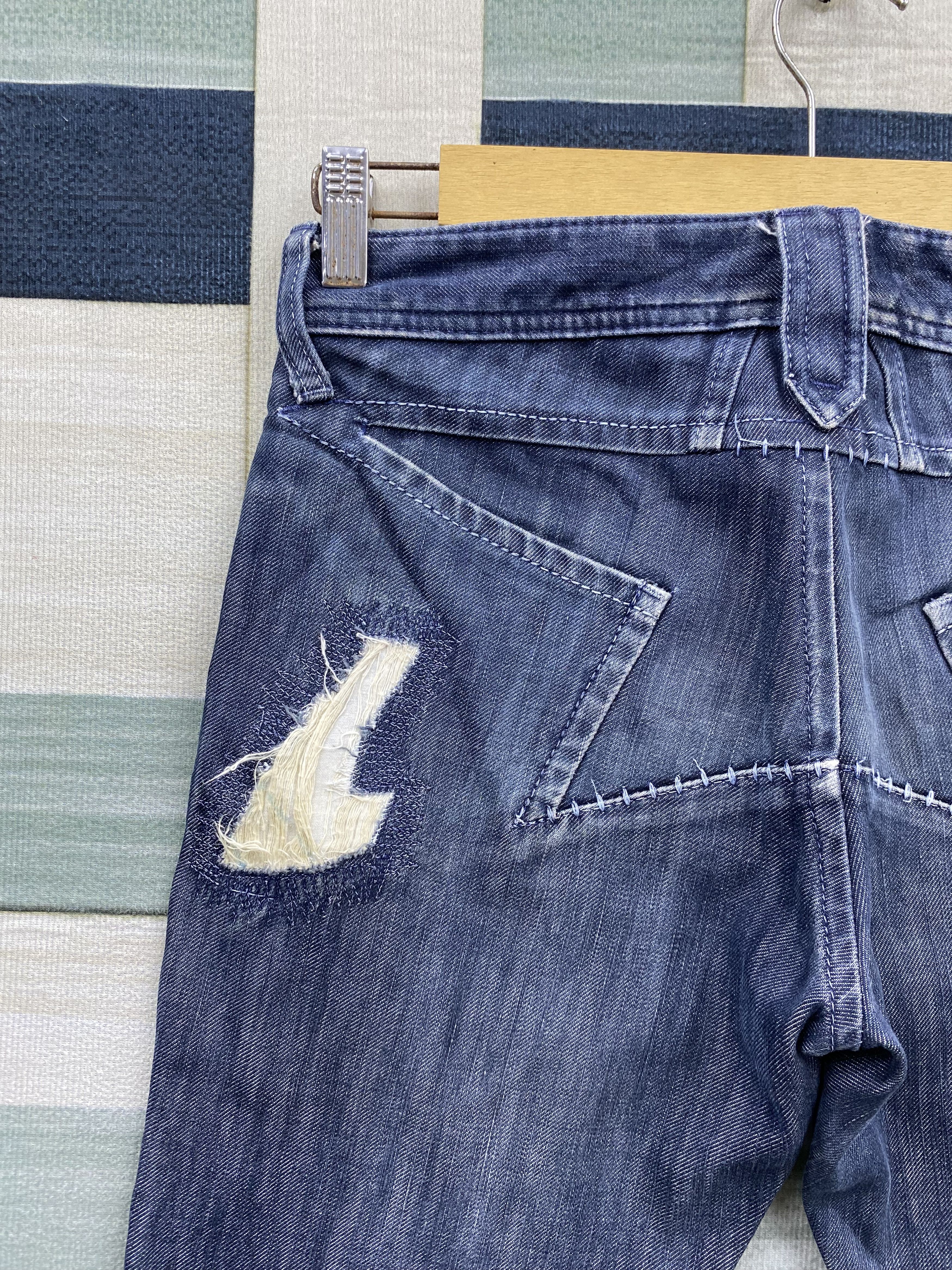 Marithe + Francois Girbaud Marithe Francois Girbaud Distress Star Design Denim Jean Size US 30 / EU 46 - 18 Thumbnail