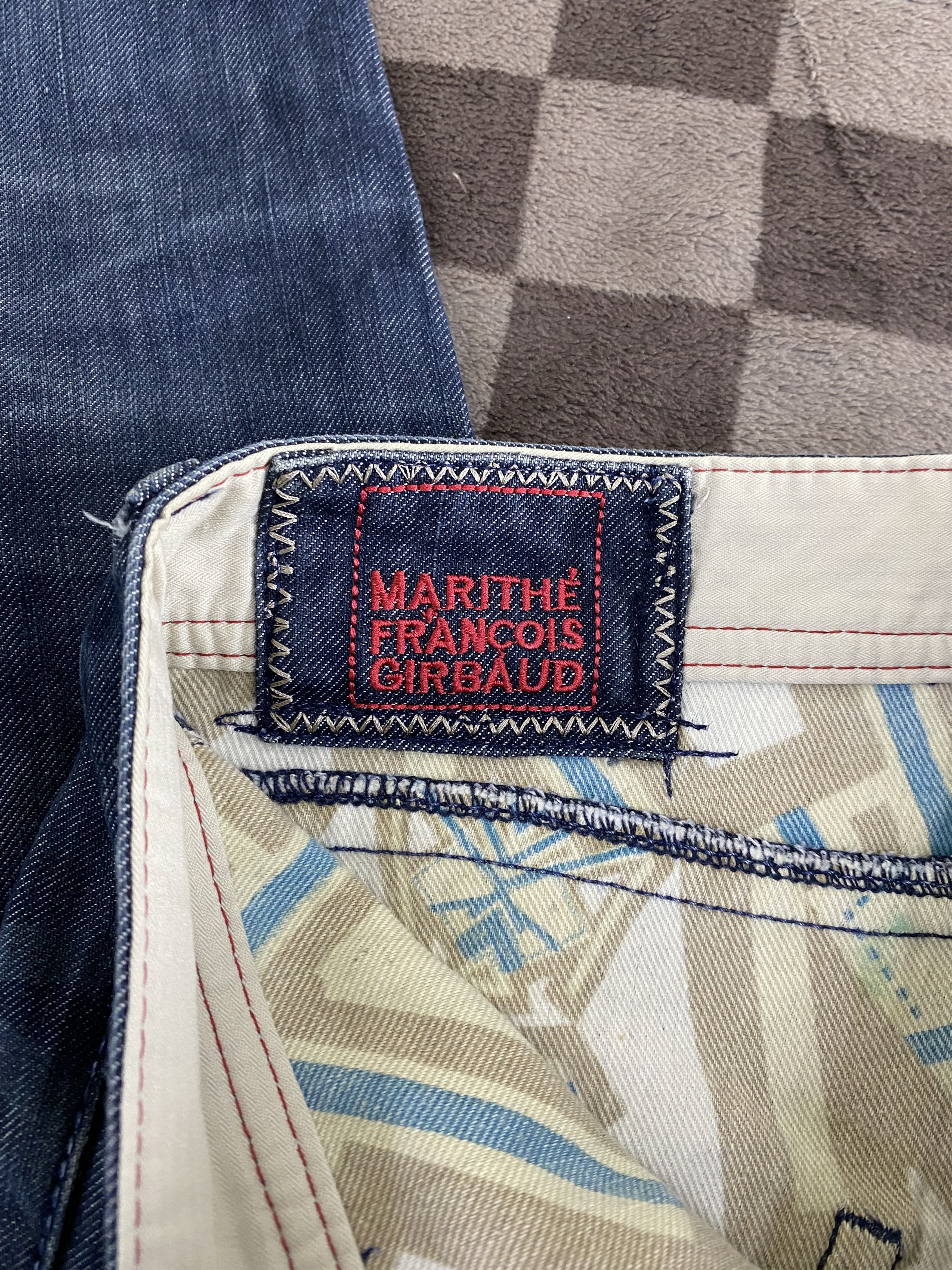 Marithe + Francois Girbaud Marithe Francois Girbaud Distress Star Design Denim Jean Size US 30 / EU 46 - 20 Thumbnail