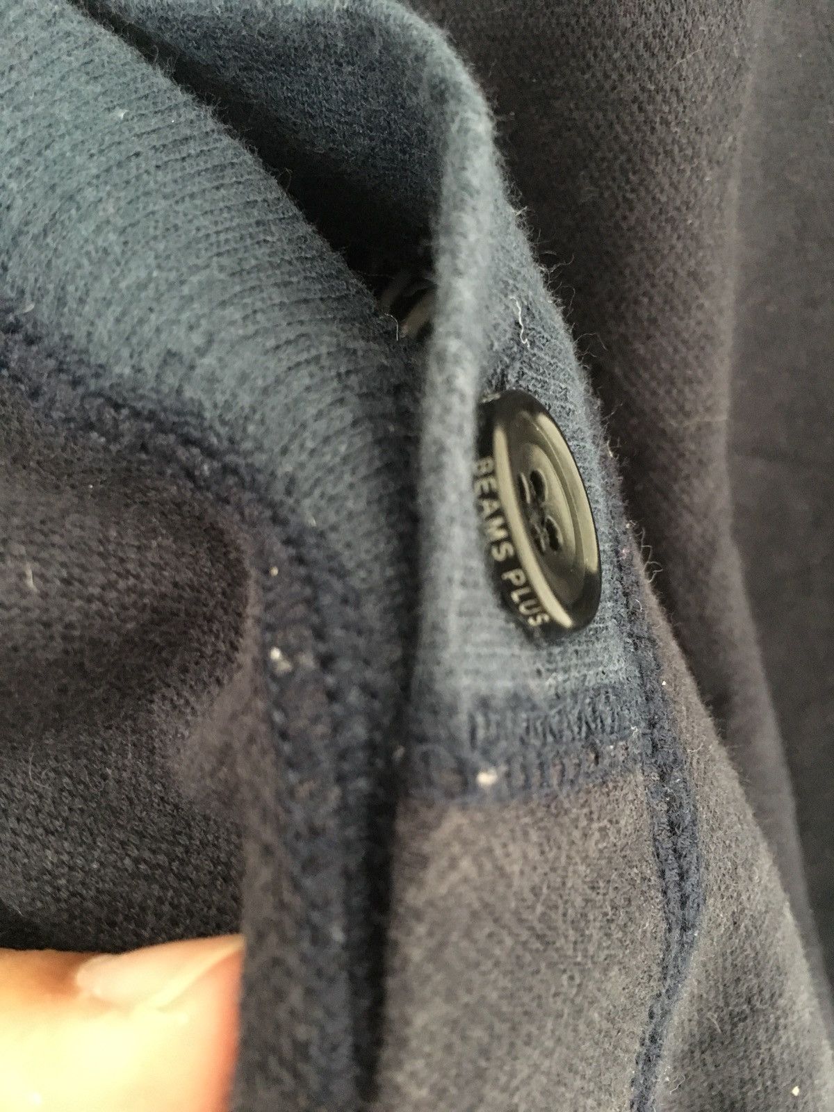 Beams Plus navy blue cardigan Size US L / EU 52-54 / 3 - 3 Thumbnail