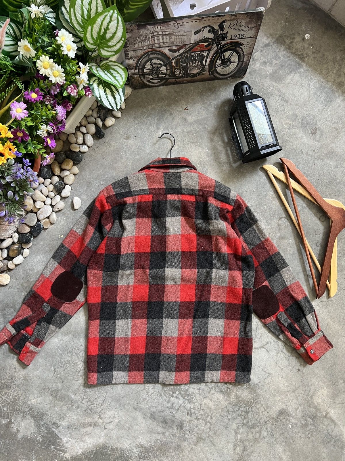 Japanese Brand × Vintage Vintage 🖤 Plaid Flannel Jacket Size US S / EU 44-46 / 1 - 5 Thumbnail