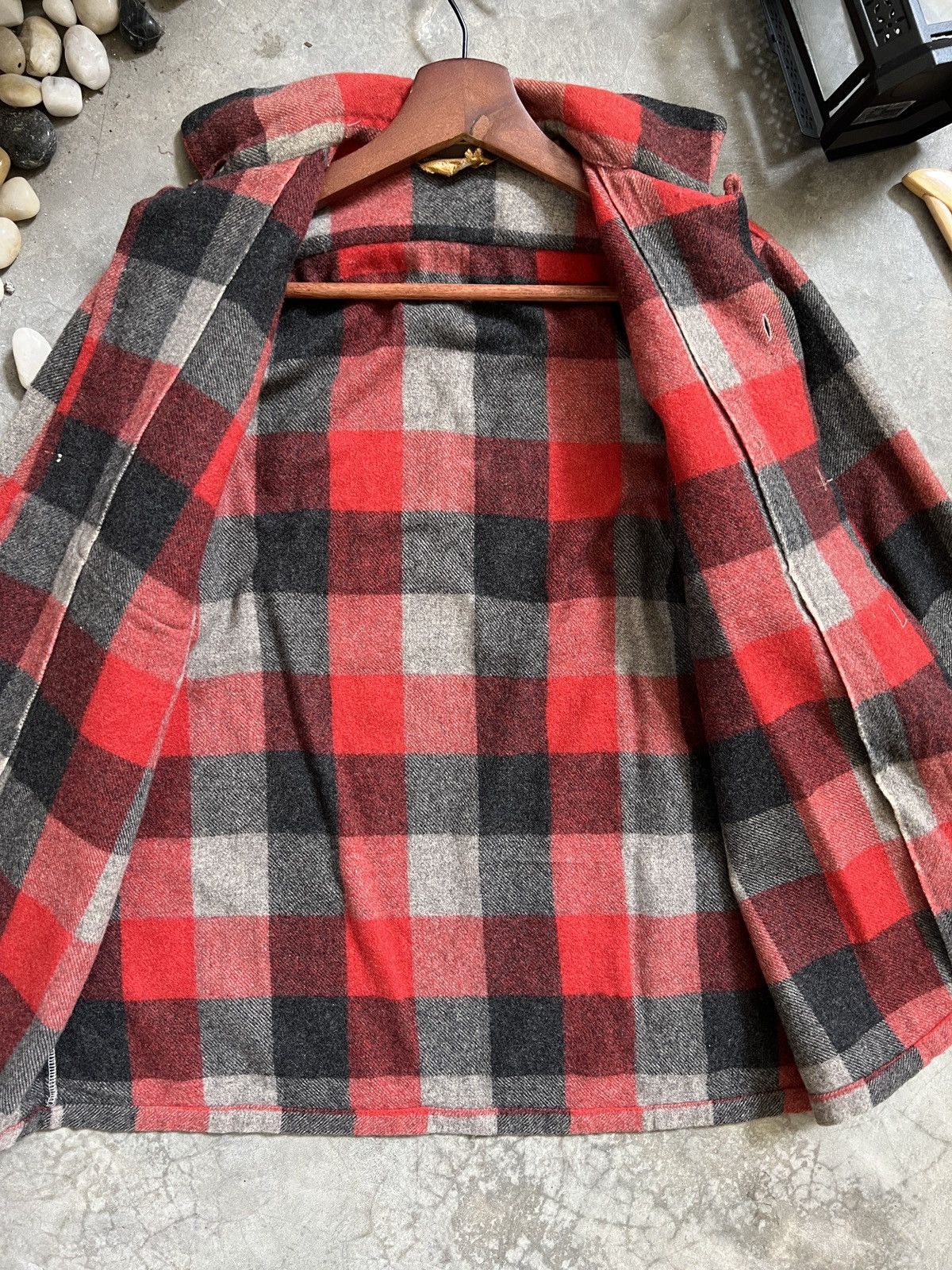 Japanese Brand × Vintage Vintage 🖤 Plaid Flannel Jacket Size US S / EU 44-46 / 1 - 12 Thumbnail