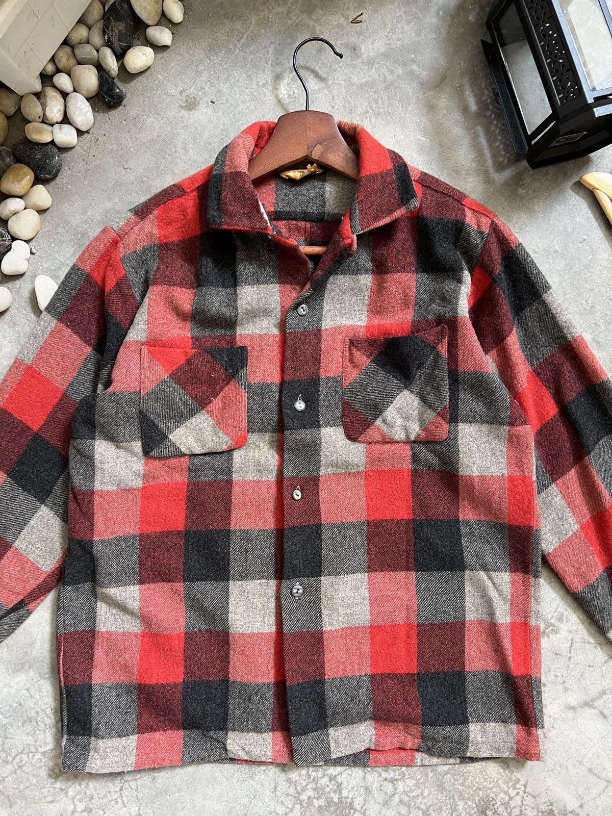 Japanese Brand × Vintage Vintage 🖤 Plaid Flannel Jacket Size US S / EU 44-46 / 1 - 3 Thumbnail