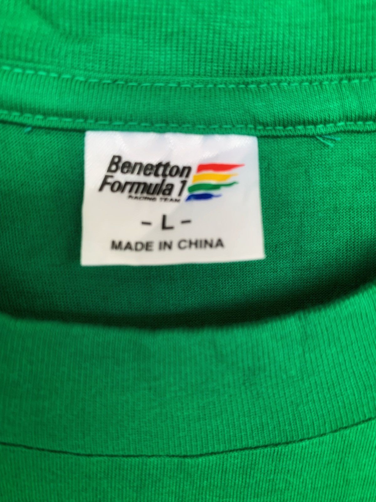 Benetton Benetton Formula 1 Racing Team Tshirt. Size US L / EU 52-54 / 3 - 9 Thumbnail