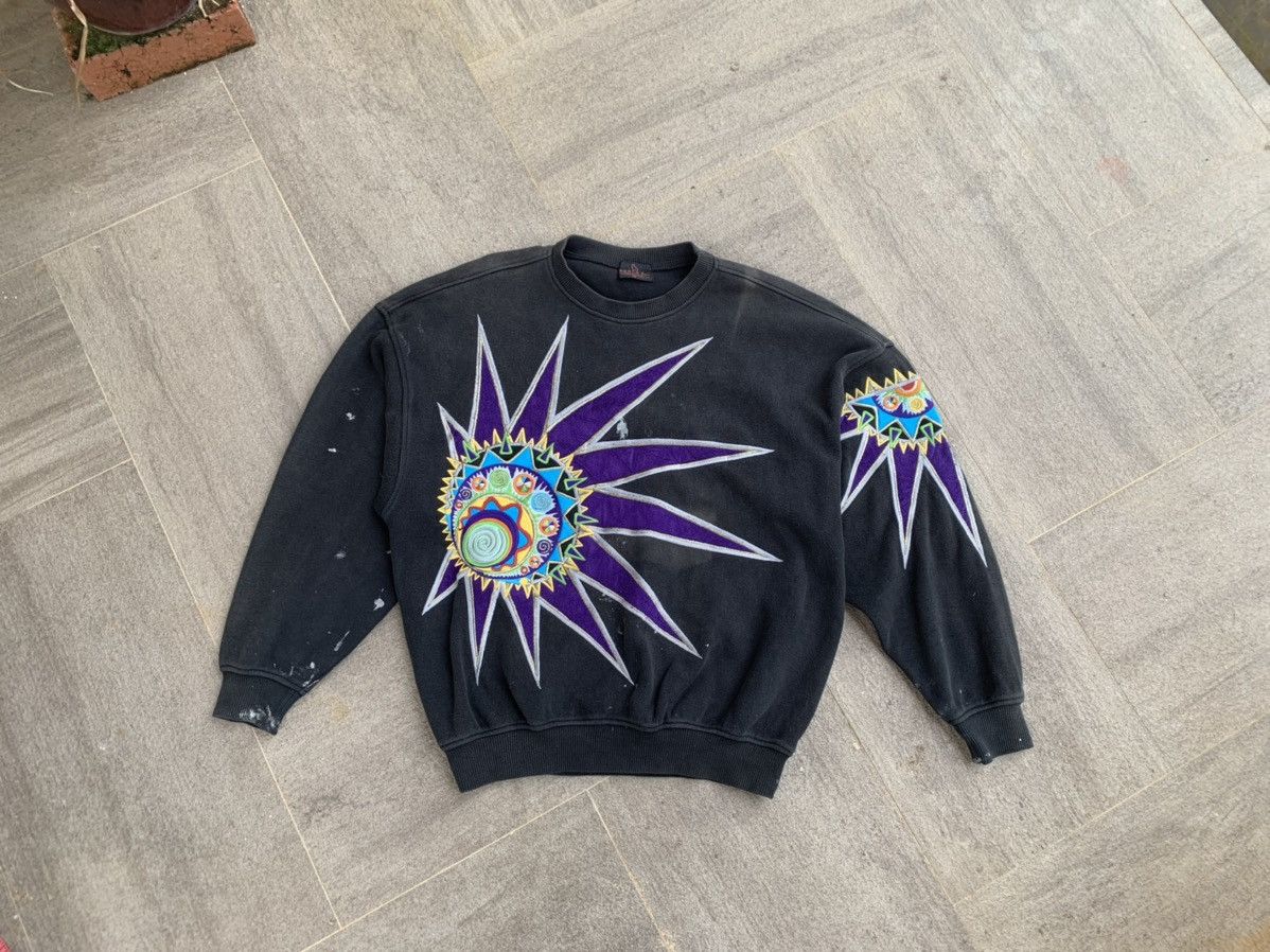 image of Vintage Embroidered Santa Fe Sweatshirt in Mix, Men's (Size Medium)
