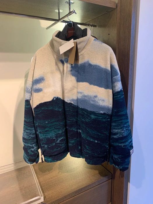 Burberry Burberry Sea Print Fleece Jacket with Detachable Warmer Size US M / EU 48-50 / 2 - 1 Thumbnail