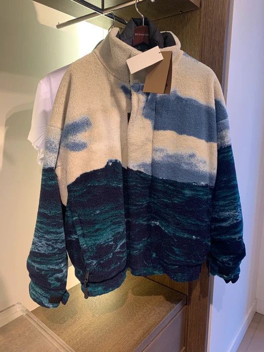 Burberry Burberry Sea Print Fleece Jacket with Detachable Warmer Size US M / EU 48-50 / 2 - 3 Thumbnail