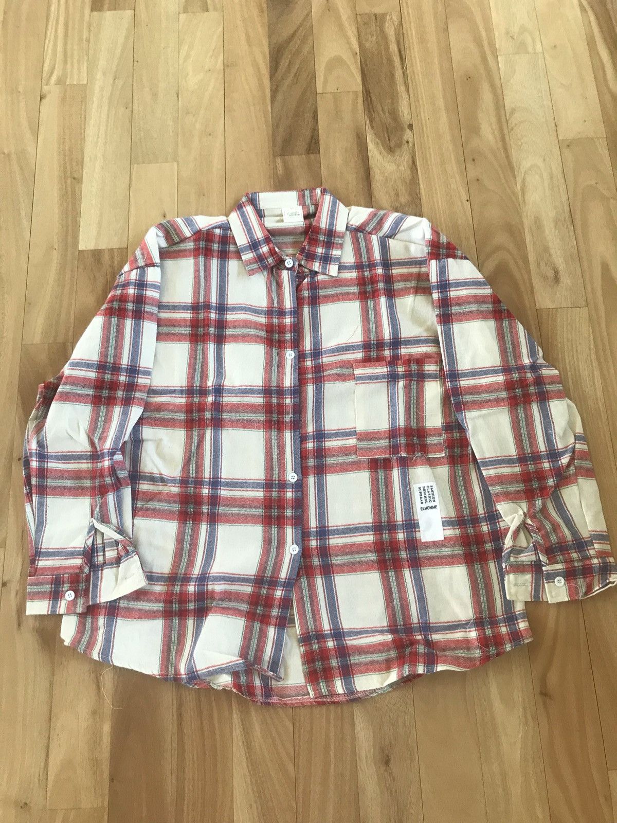 Vintage Vintage Red Green Blue Flannel Shirt Size US XL / EU 56 / 4 - 1 Thumbnail