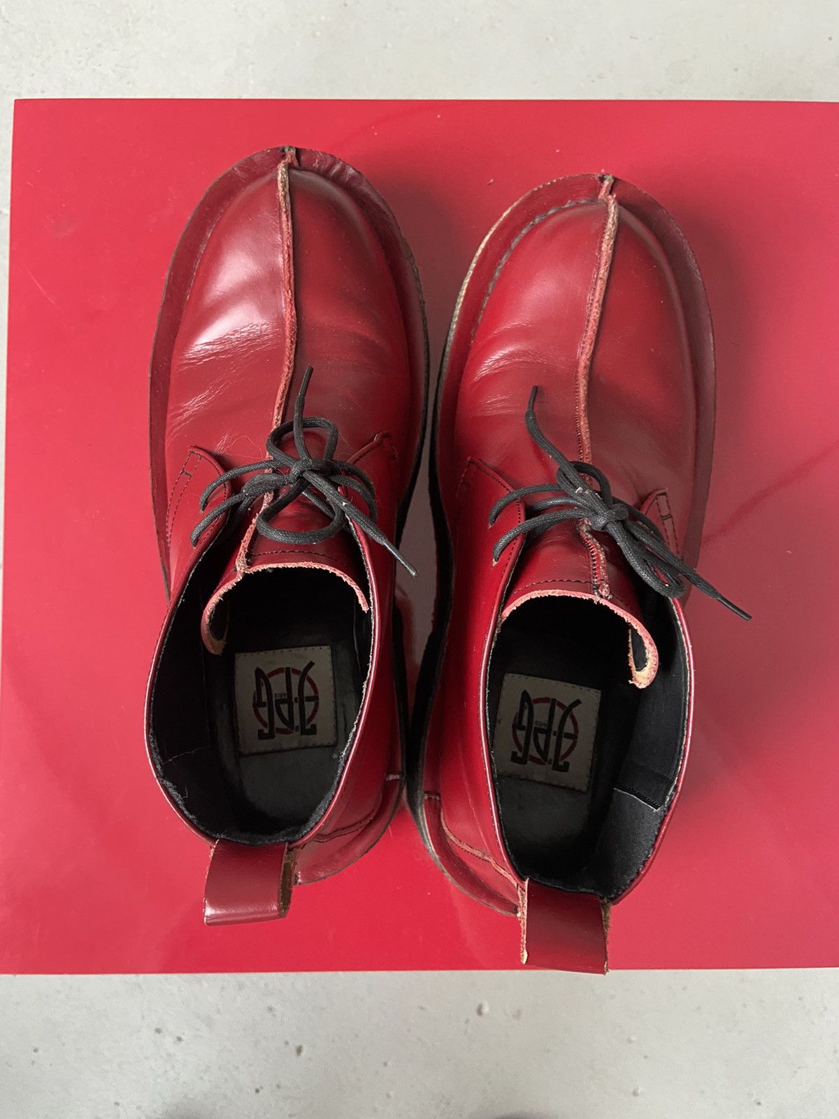 Jean Paul Gaultier Candy Red Leather Creepers Size US 9.5 / EU 42-43 - 3 Thumbnail