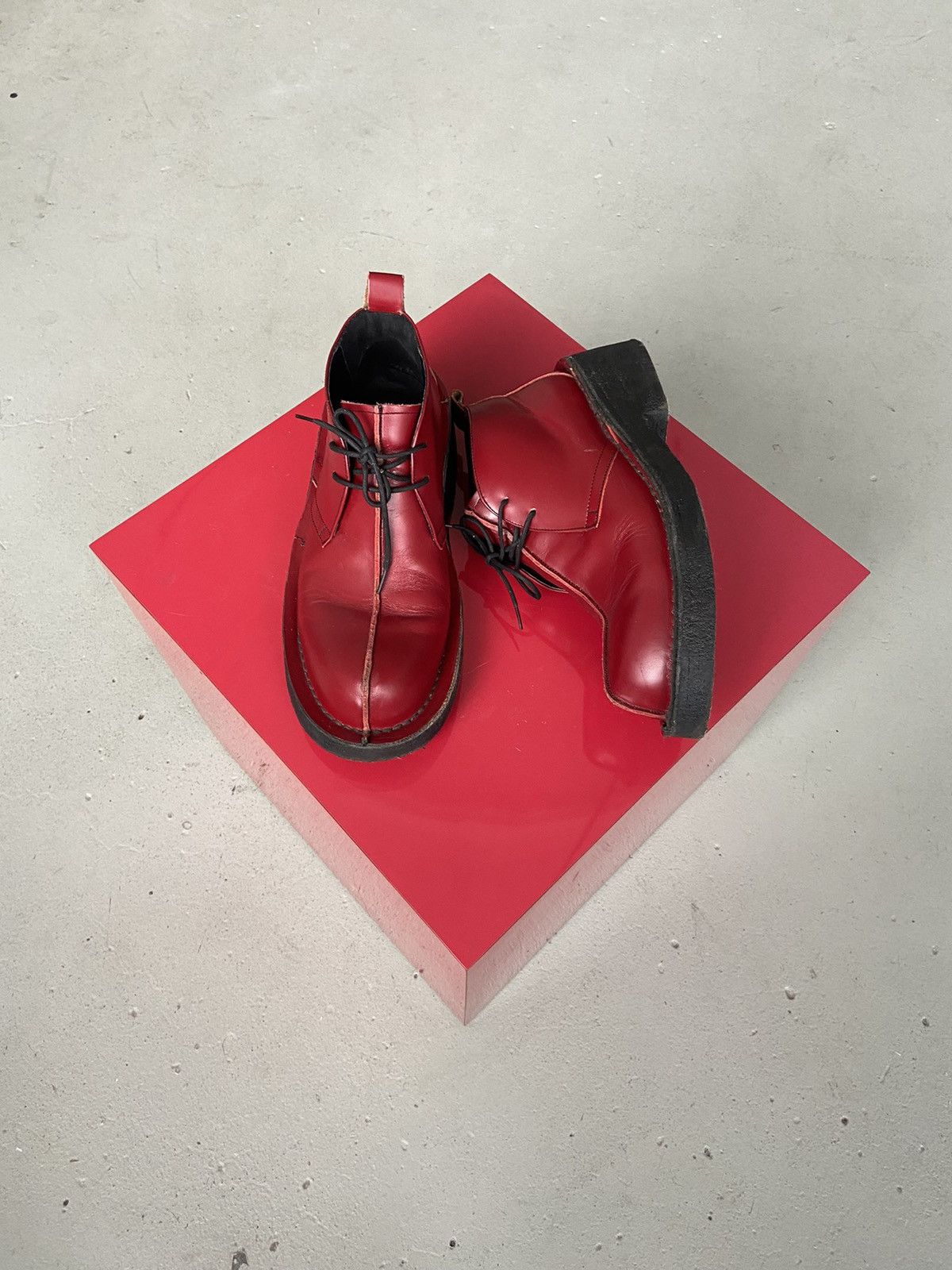 Jean Paul Gaultier Candy Red Leather Creepers Size US 9.5 / EU 42-43 - 2 Thumbnail