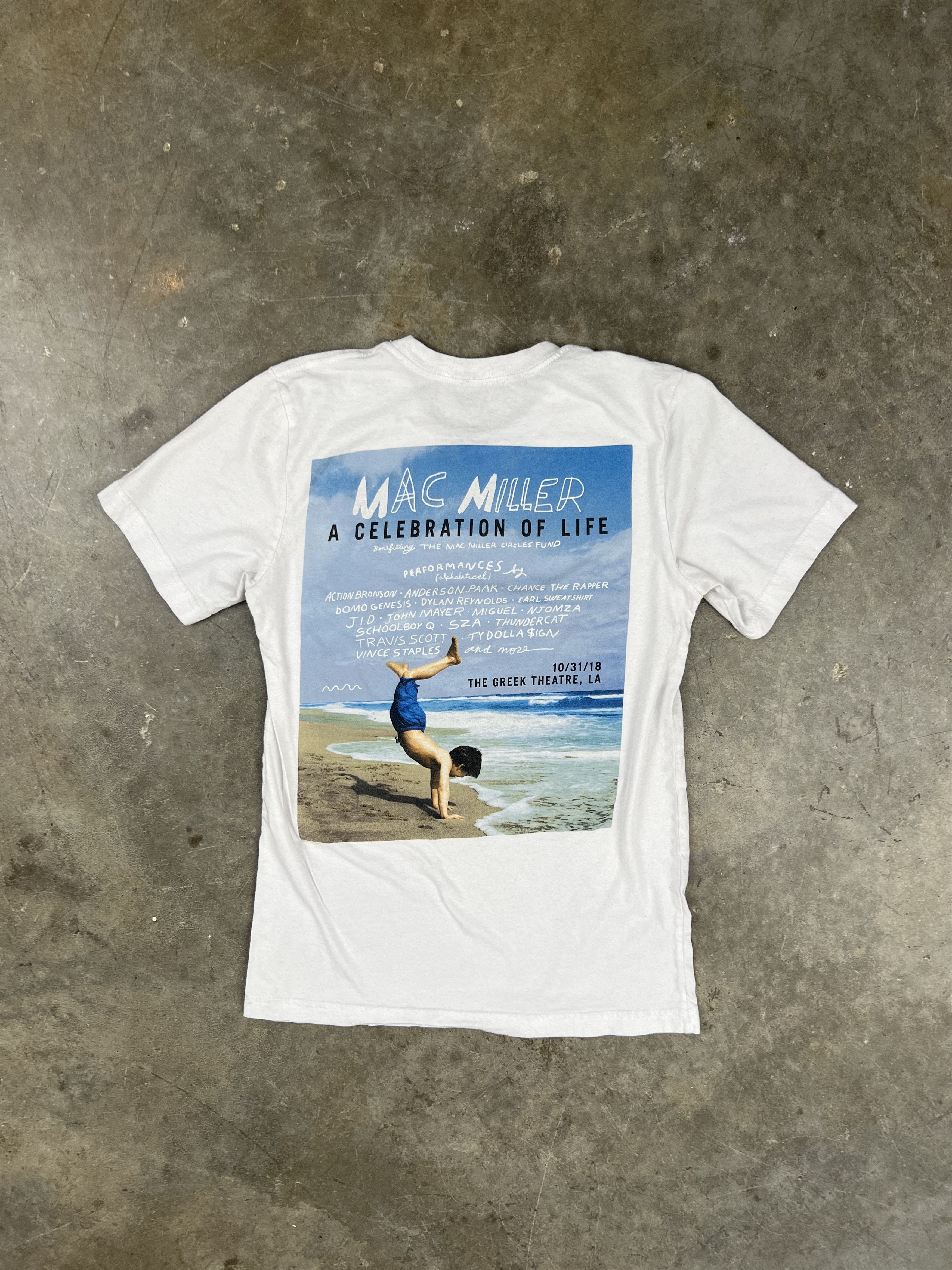 Mac Miller Mac Miller Celebration Of Life Tee White Small 🧊 Circles Size US S / EU 44-46 / 1 - 1 Thumbnail