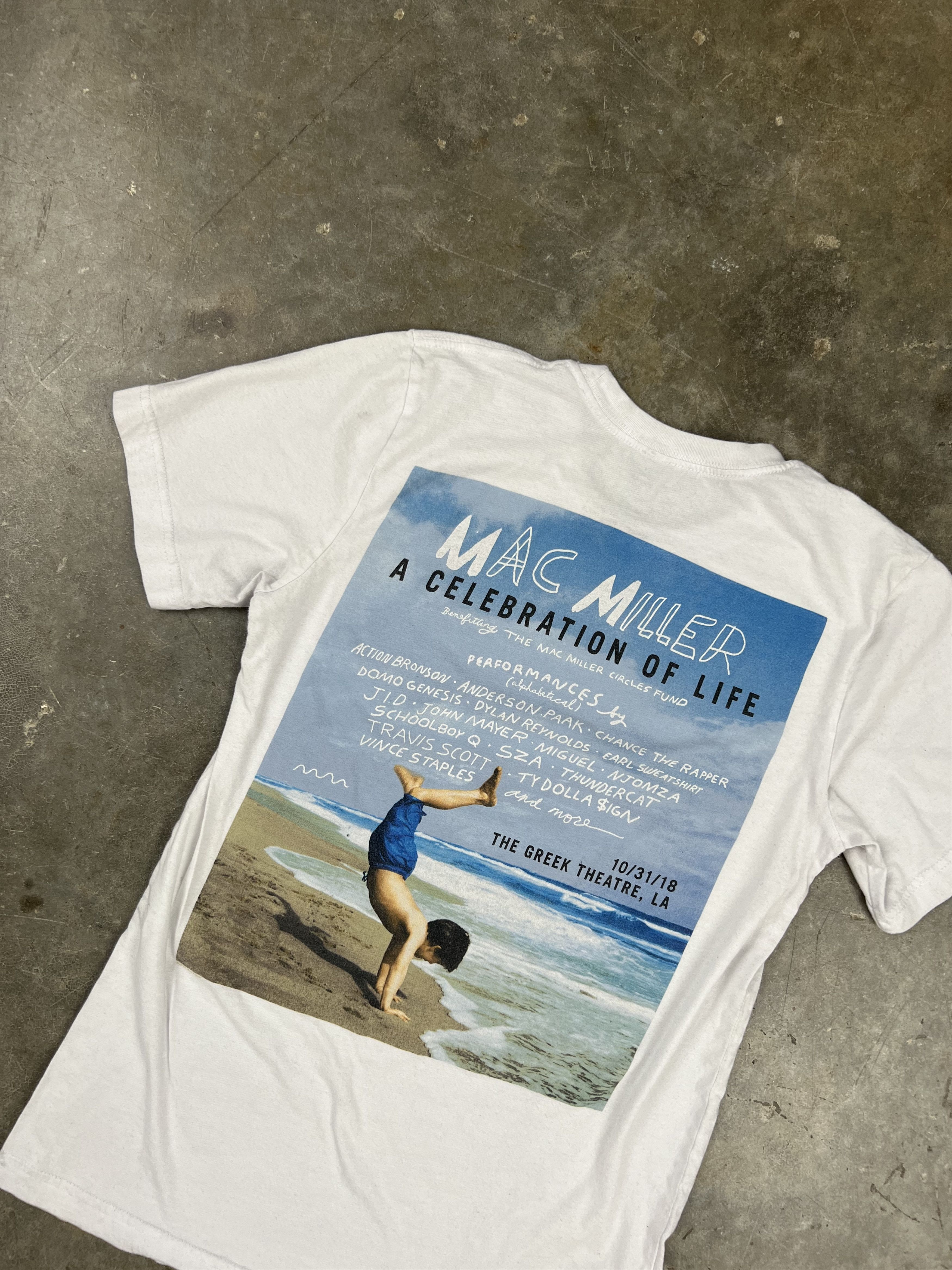 Mac Miller Mac Miller Celebration Of Life Tee White Small 🧊 Circles Size US S / EU 44-46 / 1 - 2 Thumbnail