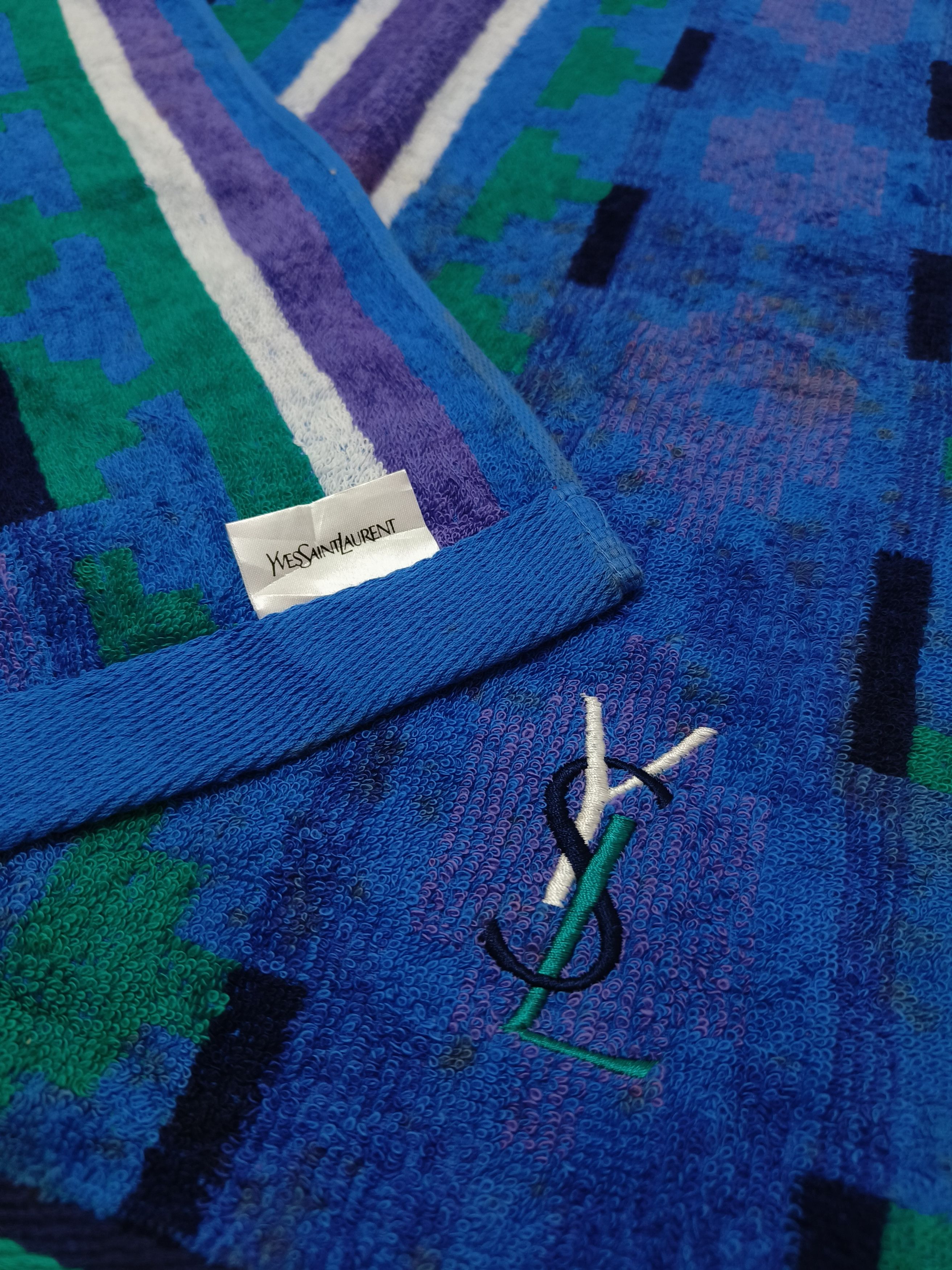 Vintage Vintage YSL Yves Saint Laurent Towel Size ONE SIZE - 6 Thumbnail