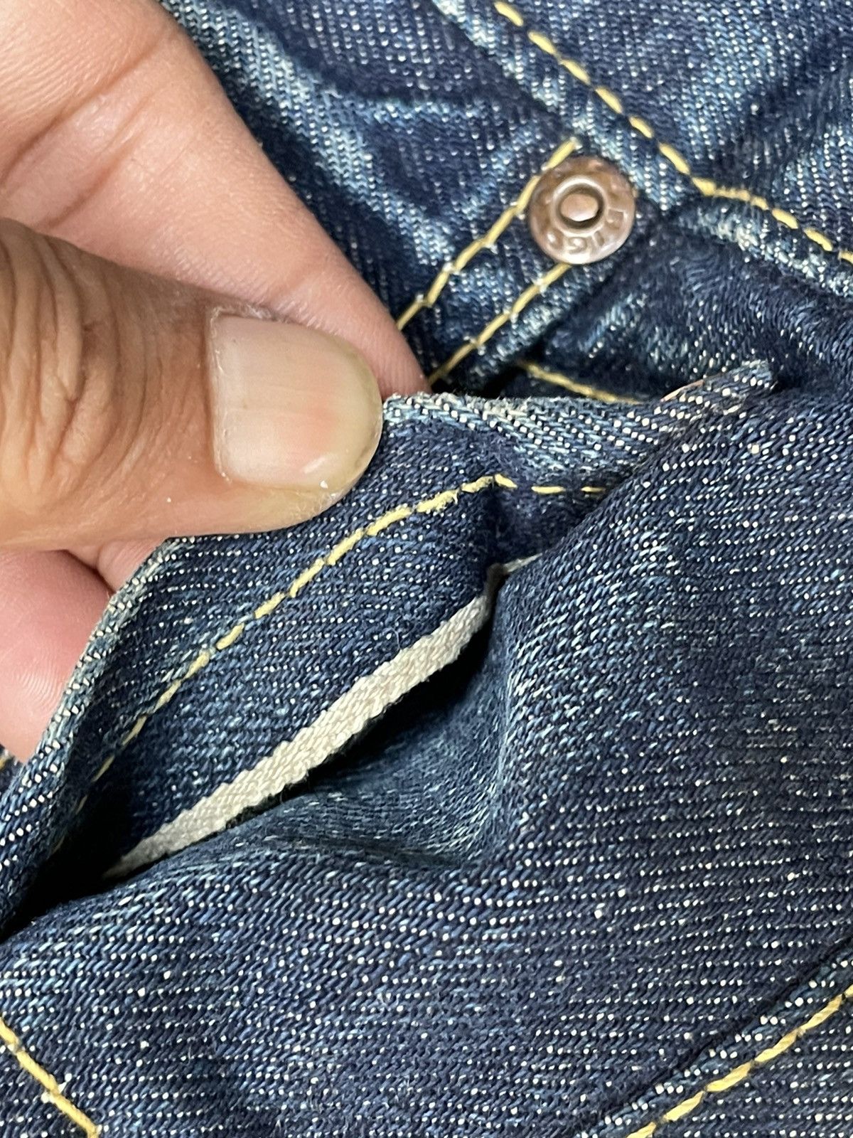 Japanese Brand × Vintage Vintage Bigstone Selvedge Denim Made In Japan Size US 30 / EU 46 - 12 Thumbnail