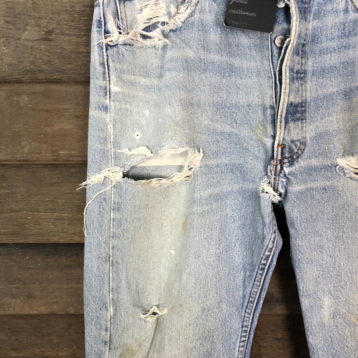 Levi's Levis usa vintage Blue Distressed Denim Pants #4659 Size US 33 - 6 Thumbnail