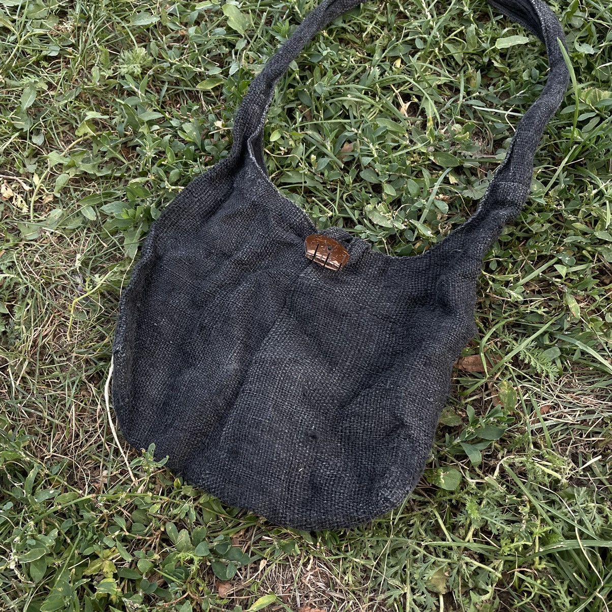 Vintage Vintage Y2K Japanese Denim Crossbody Bag Washed Black OS Size ONE SIZE - 3 Thumbnail