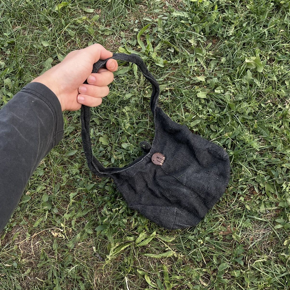 Vintage Vintage Y2K Japanese Denim Crossbody Bag Washed Black OS Size ONE SIZE - 6 Thumbnail