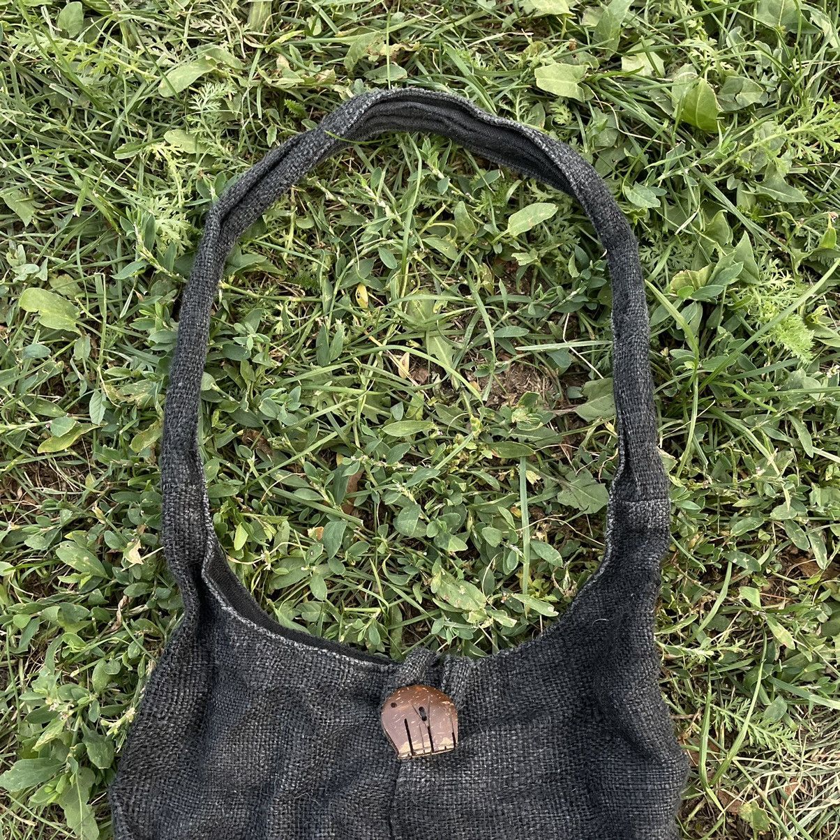Vintage Vintage Y2K Japanese Denim Crossbody Bag Washed Black OS Size ONE SIZE - 2 Thumbnail