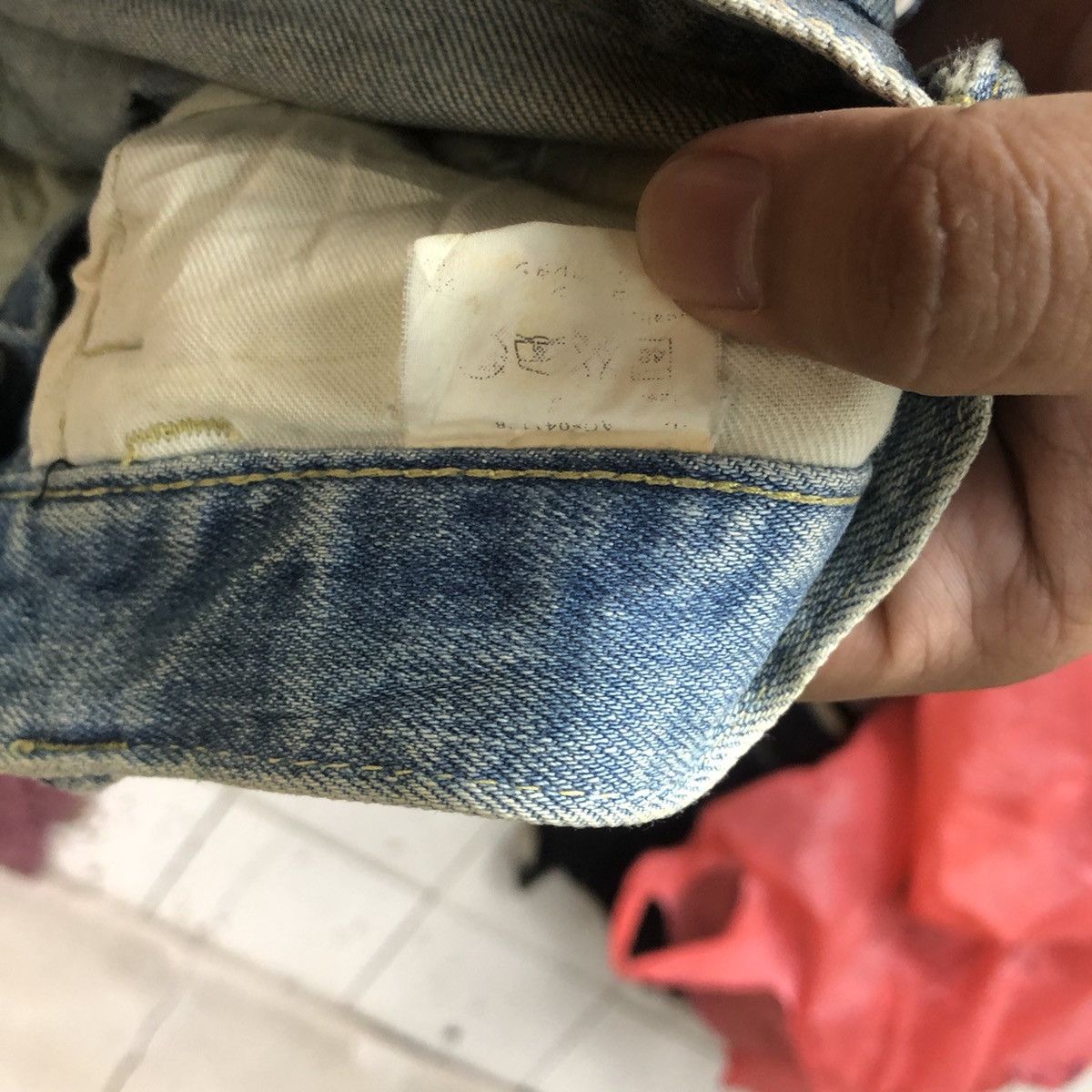 Japanese Brand Japan distressed patchwork Blue Denim Pants #5097 Size US 31 - 17 Thumbnail