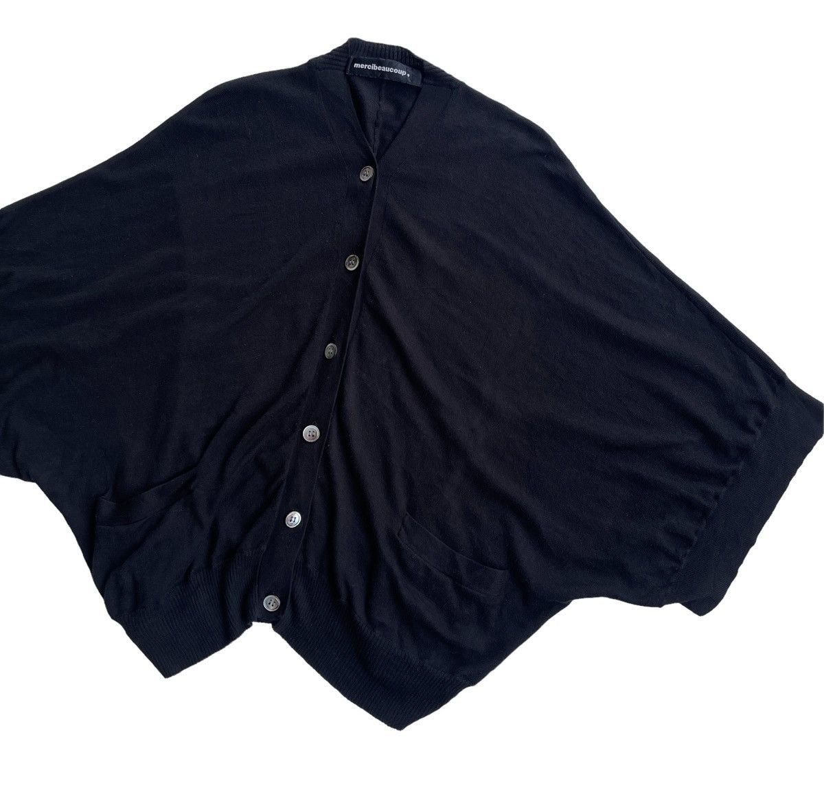 Issey Miyake Issey miyake Black Knitted Women Cardigan Size M / US 6-8 / IT 42-44 - 4 Thumbnail