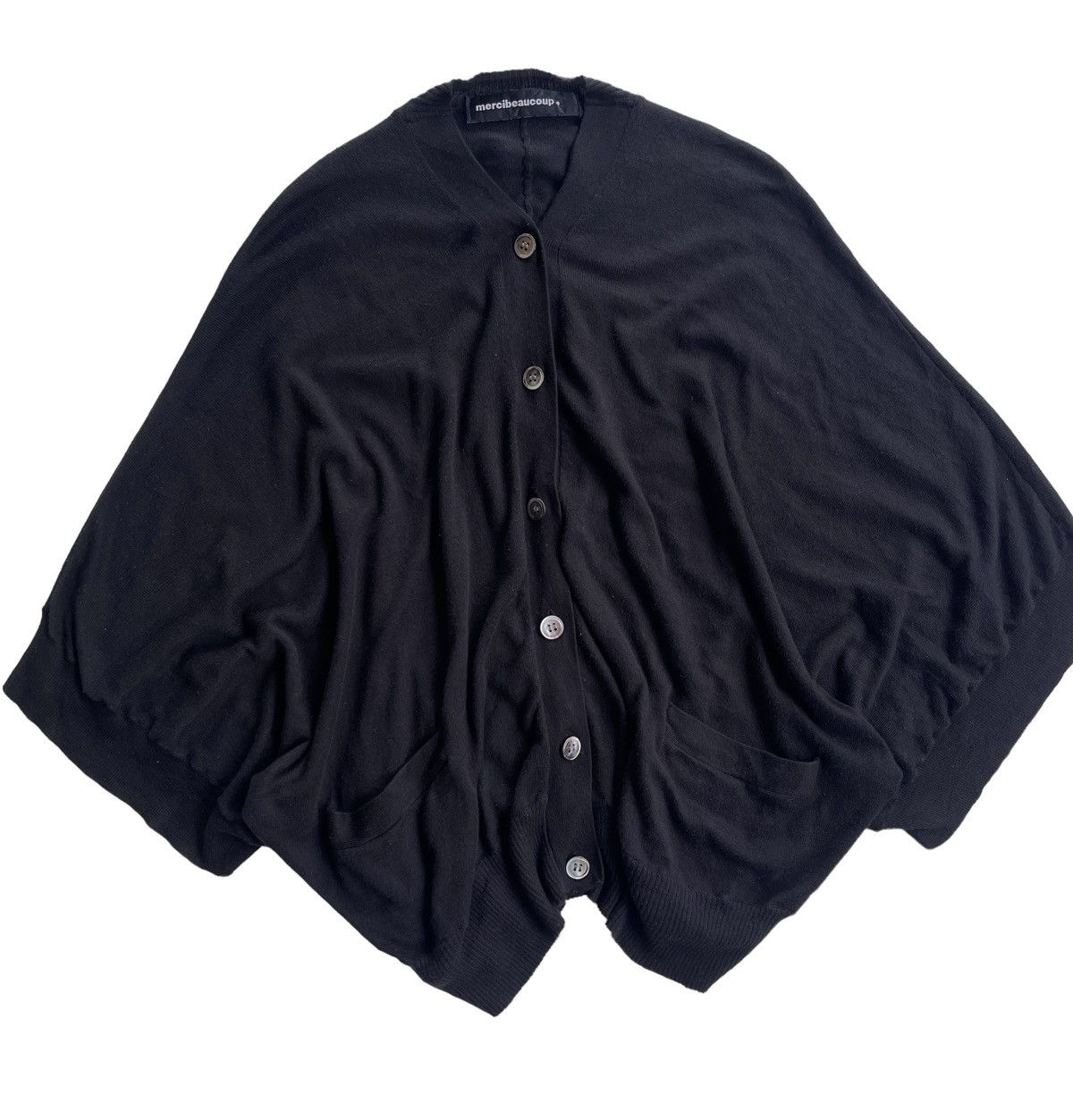 Issey Miyake Issey miyake Black Knitted Women Cardigan Size M / US 6-8 / IT 42-44 - 5 Thumbnail