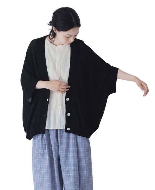 Issey Miyake Issey miyake Black Knitted Women Cardigan Size M / US 6-8 / IT 42-44 - 1 Thumbnail