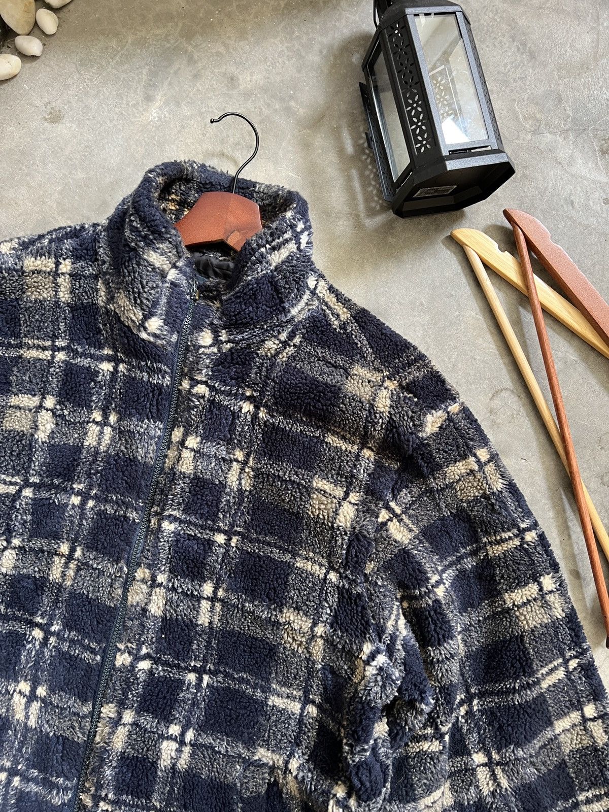 Vintage Vintage 🖤 Yellow Knife Deep Pile Sherpa Jacket With Pockets Size US L / EU 52-54 / 3 - 9 Thumbnail