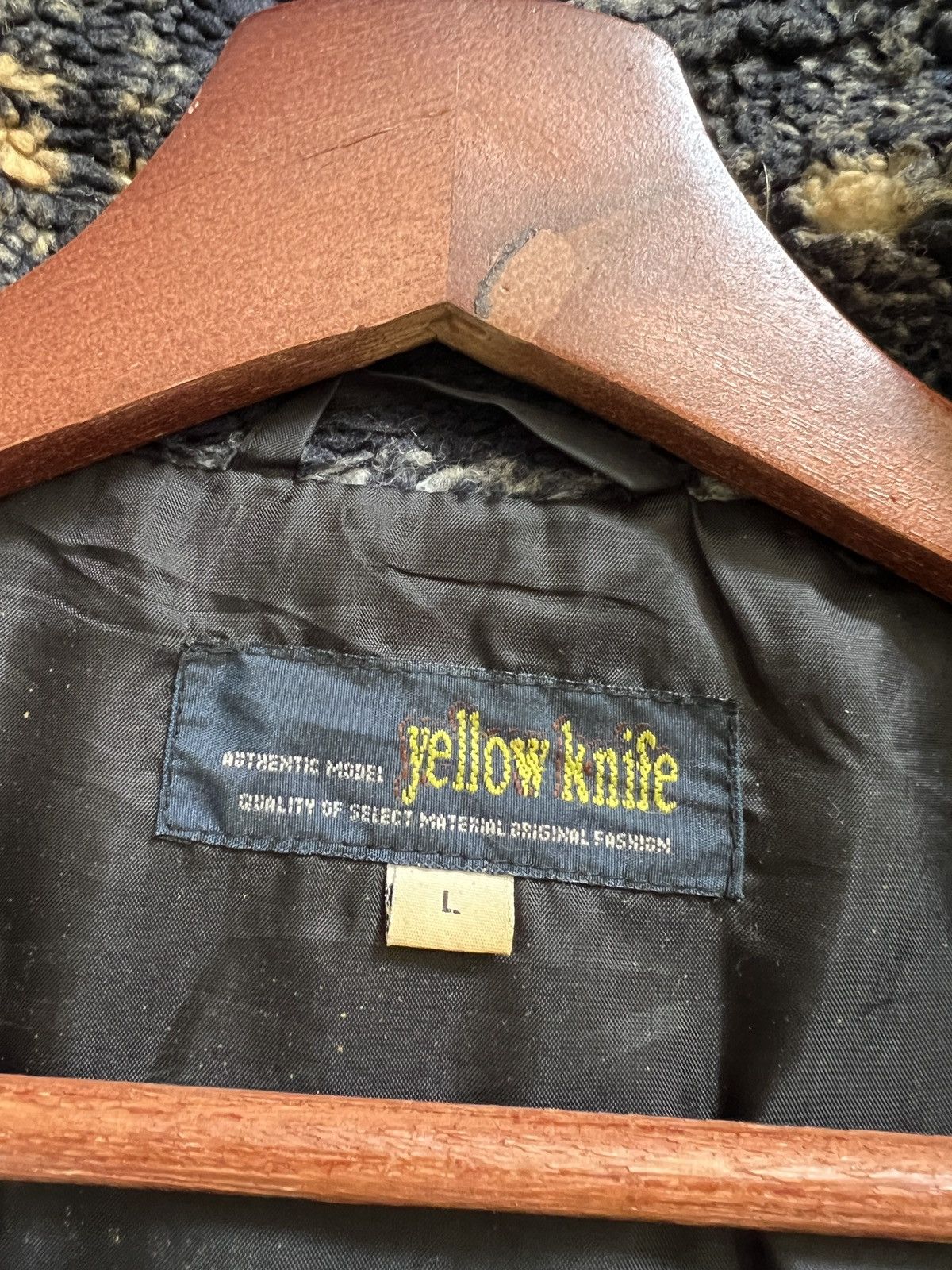 Vintage Vintage 🖤 Yellow Knife Deep Pile Sherpa Jacket With Pockets Size US L / EU 52-54 / 3 - 13 Thumbnail