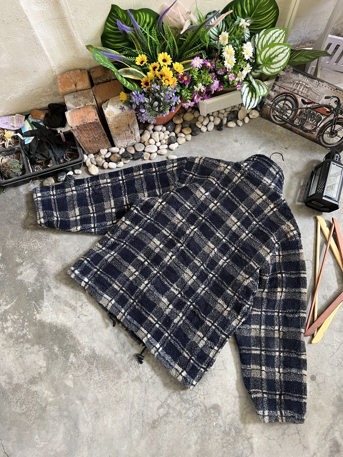 Vintage Vintage 🖤 Yellow Knife Deep Pile Sherpa Jacket With Pockets Size US L / EU 52-54 / 3 - 8 Thumbnail