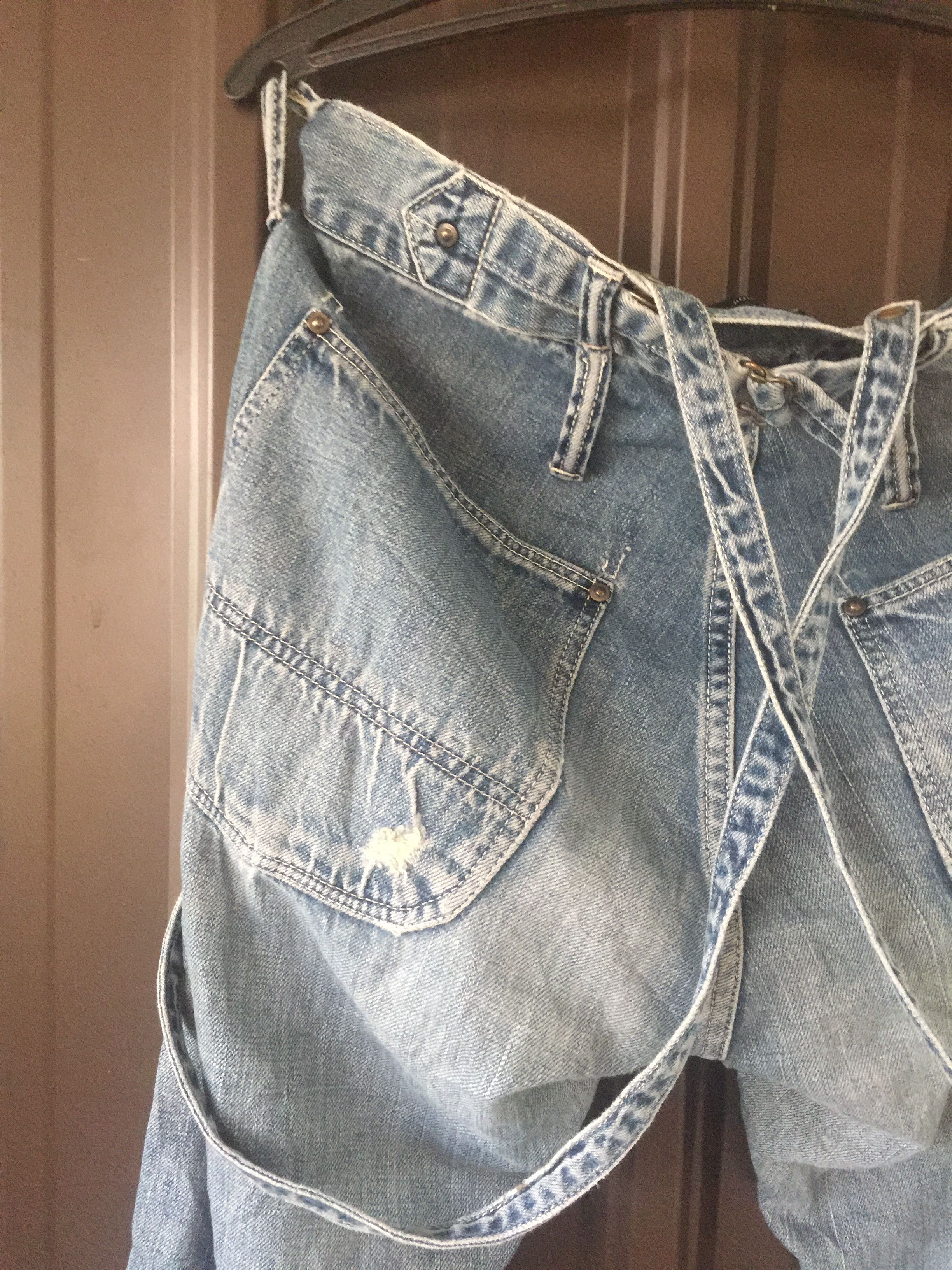 Japanese Brand John Bull Distressed Selvedge Punk Denim Jeans Size US 30 / EU 46 - 7 Thumbnail