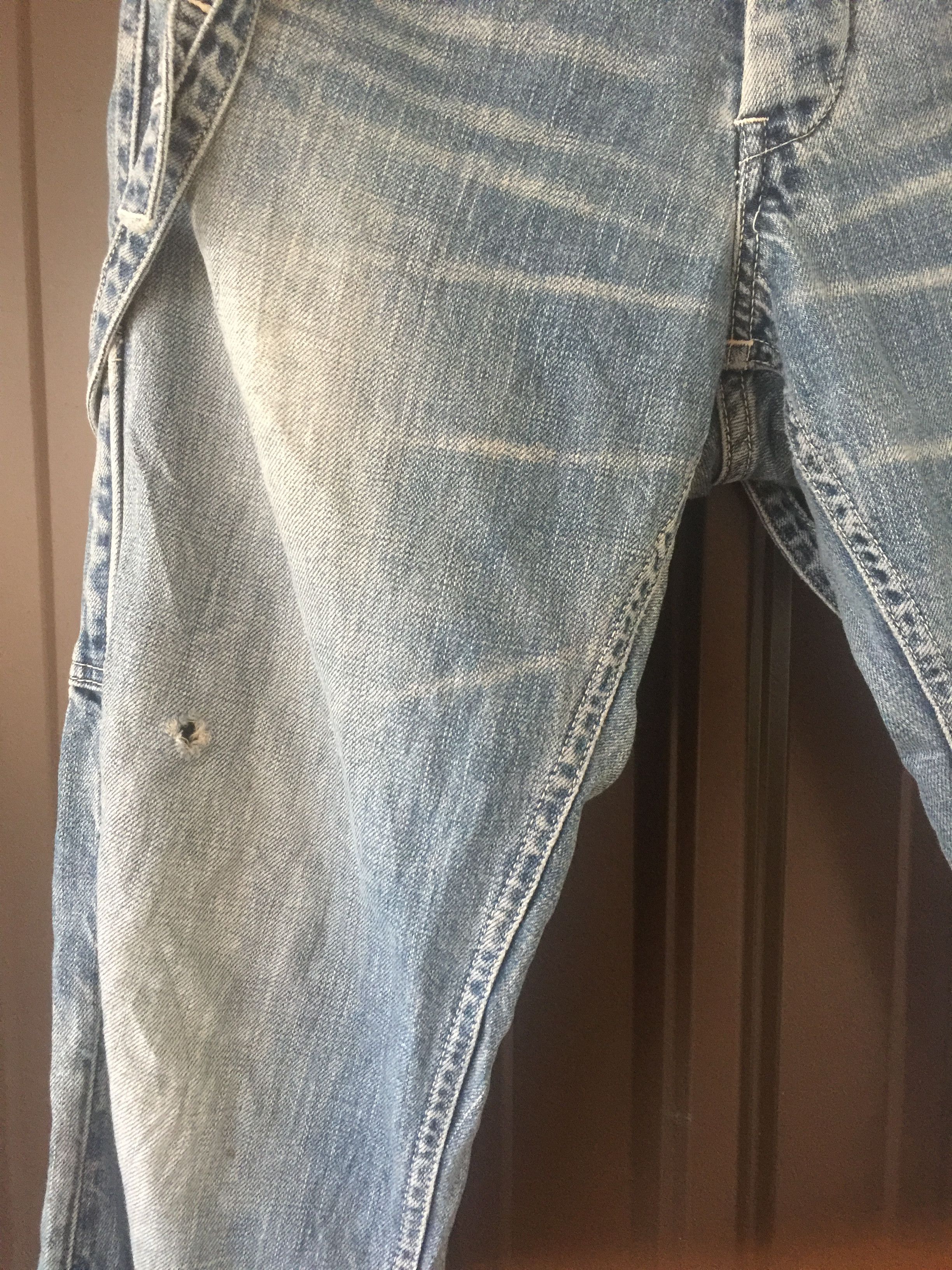 Japanese Brand John Bull Distressed Selvedge Punk Denim Jeans Size US 30 / EU 46 - 4 Thumbnail