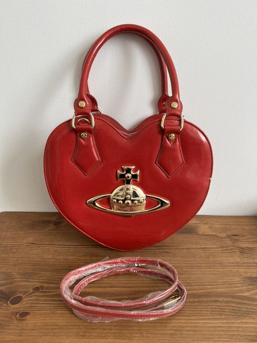 Rare Vivienne Westwood Red Chancery Heart Bag