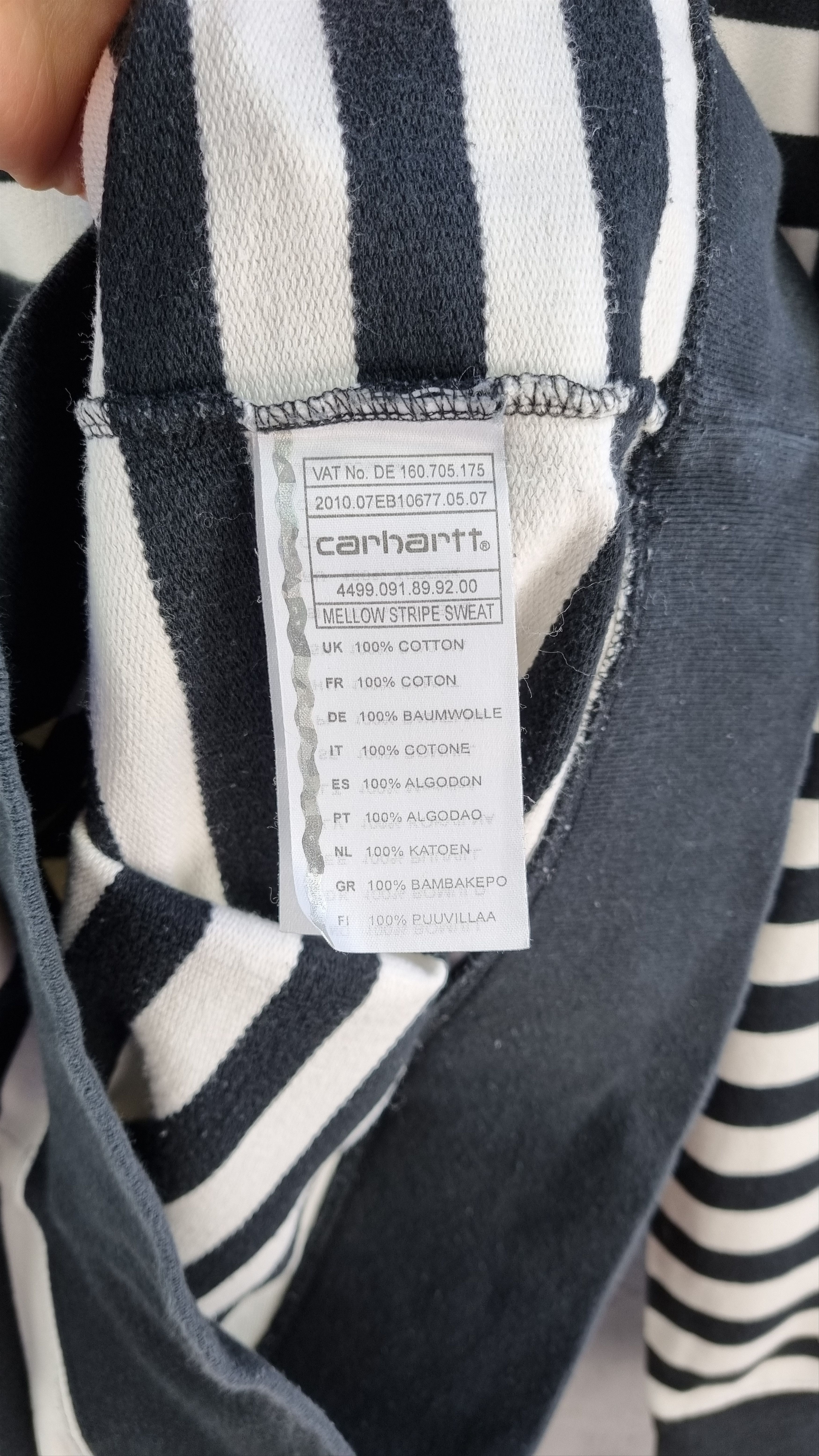 Carhartt × Carhartt Wip Rare Carhartt Prisonier stripes Sweatshirt Size US M / EU 48-50 / 2 - 8 Thumbnail