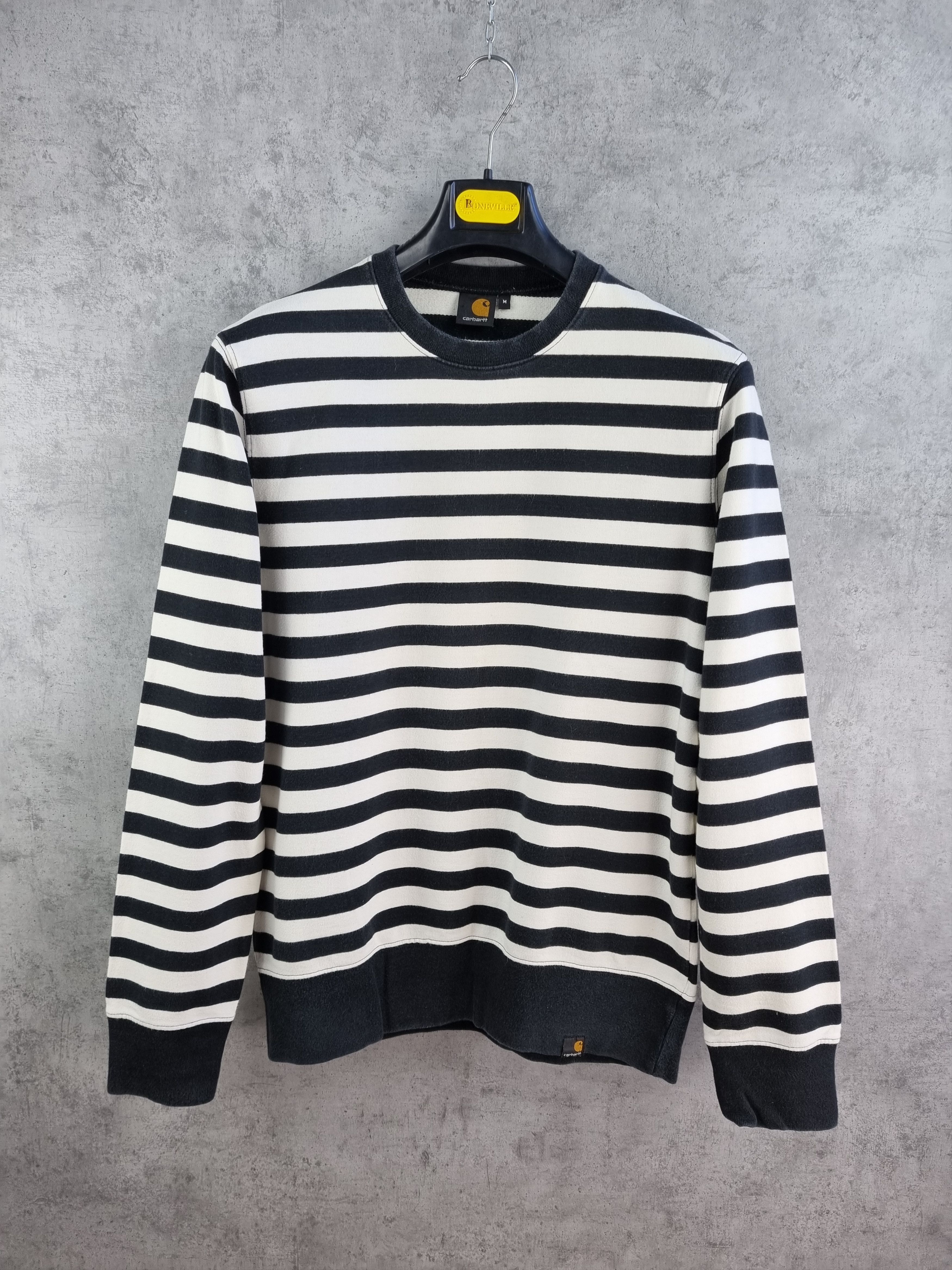 Carhartt × Carhartt Wip Rare Carhartt Prisonier stripes Sweatshirt Size US M / EU 48-50 / 2 - 2 Thumbnail