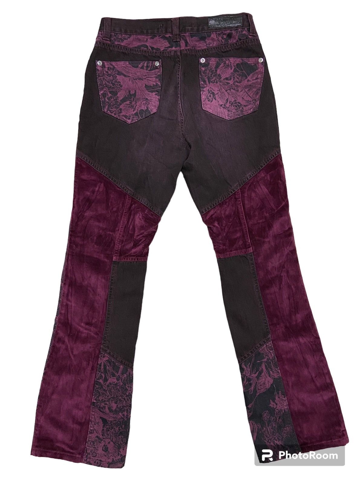 Gianfranco Ferre Ferre velvet patchwork floral pants Size 28" / US 6 / IT 42 - 4 Thumbnail
